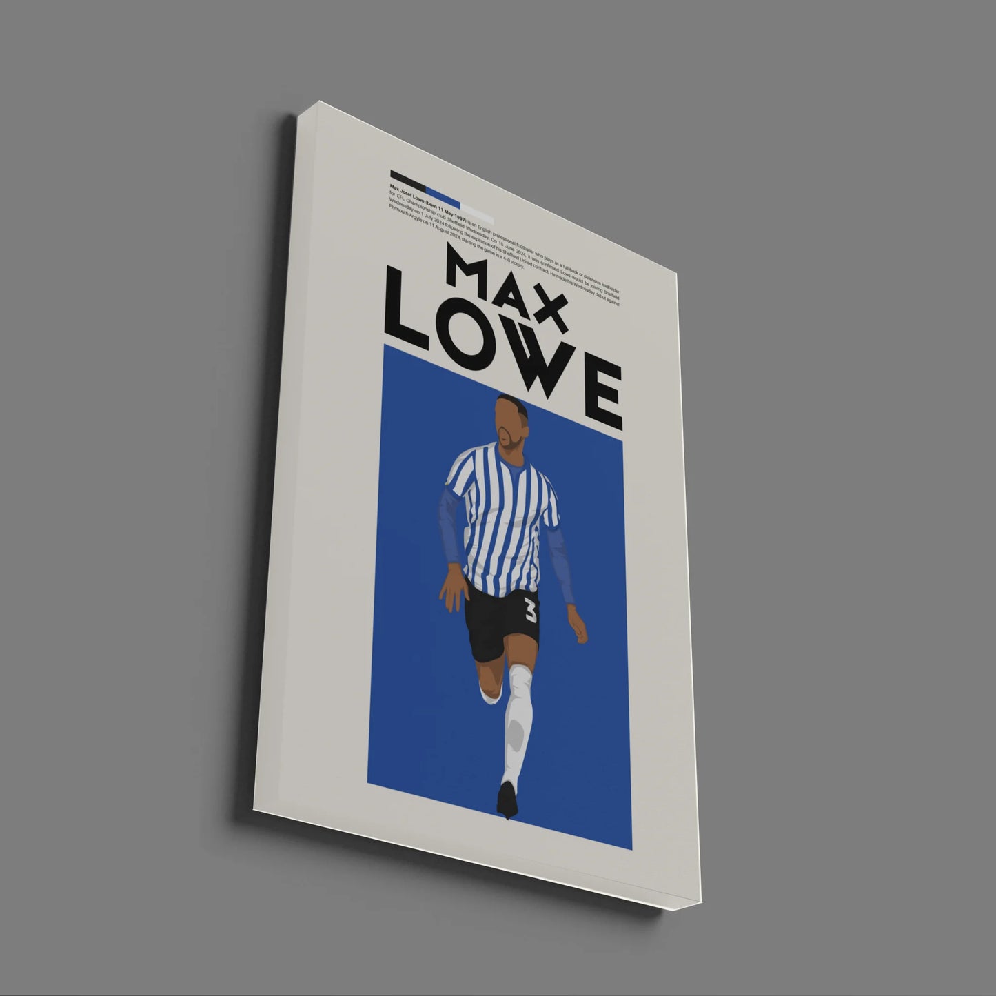 Max Lowe Sheffield Wed - Minimalist Poster - Fans Favourites