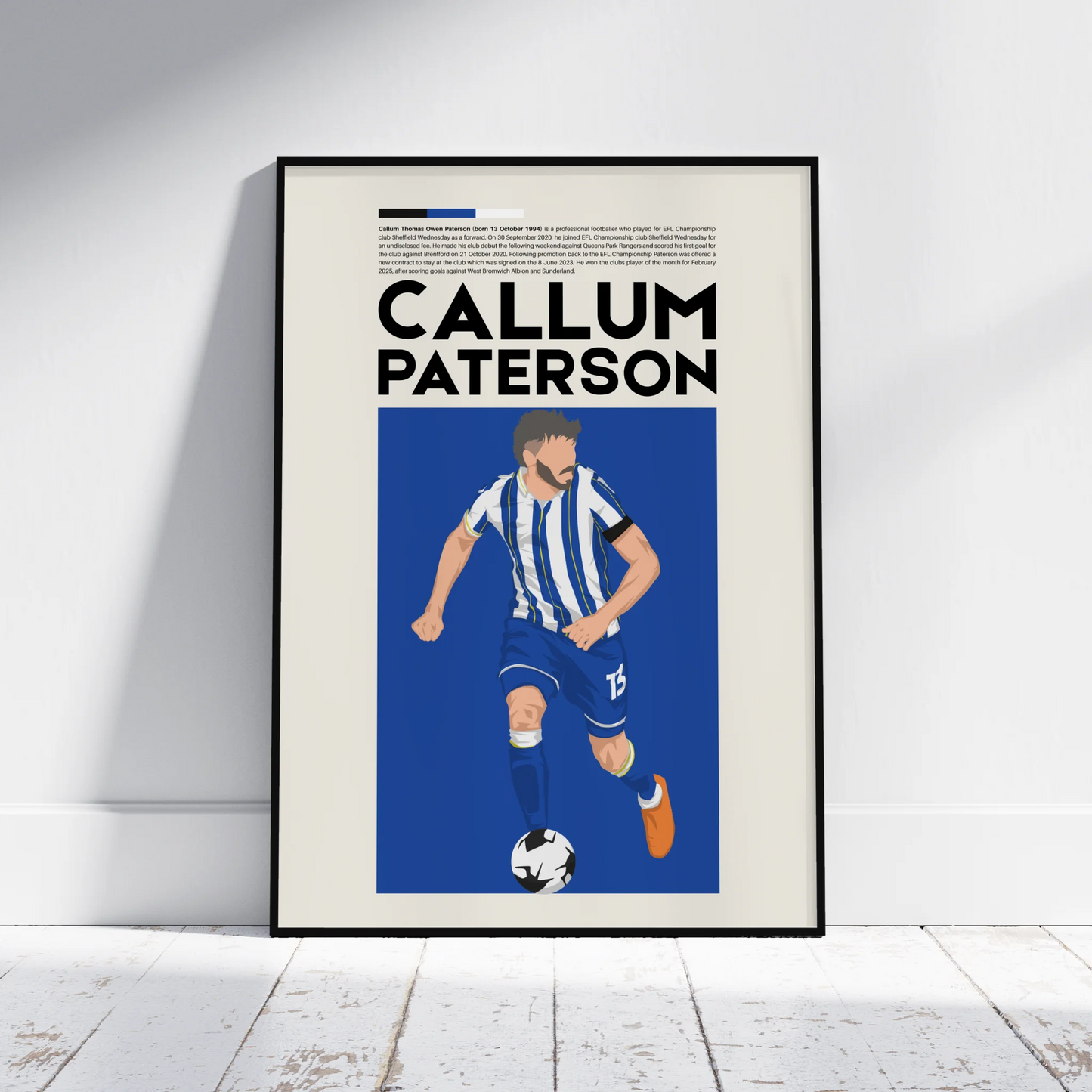 Callum Paterson Sheffield Wed - Minimalist Poster - Fans Favourites