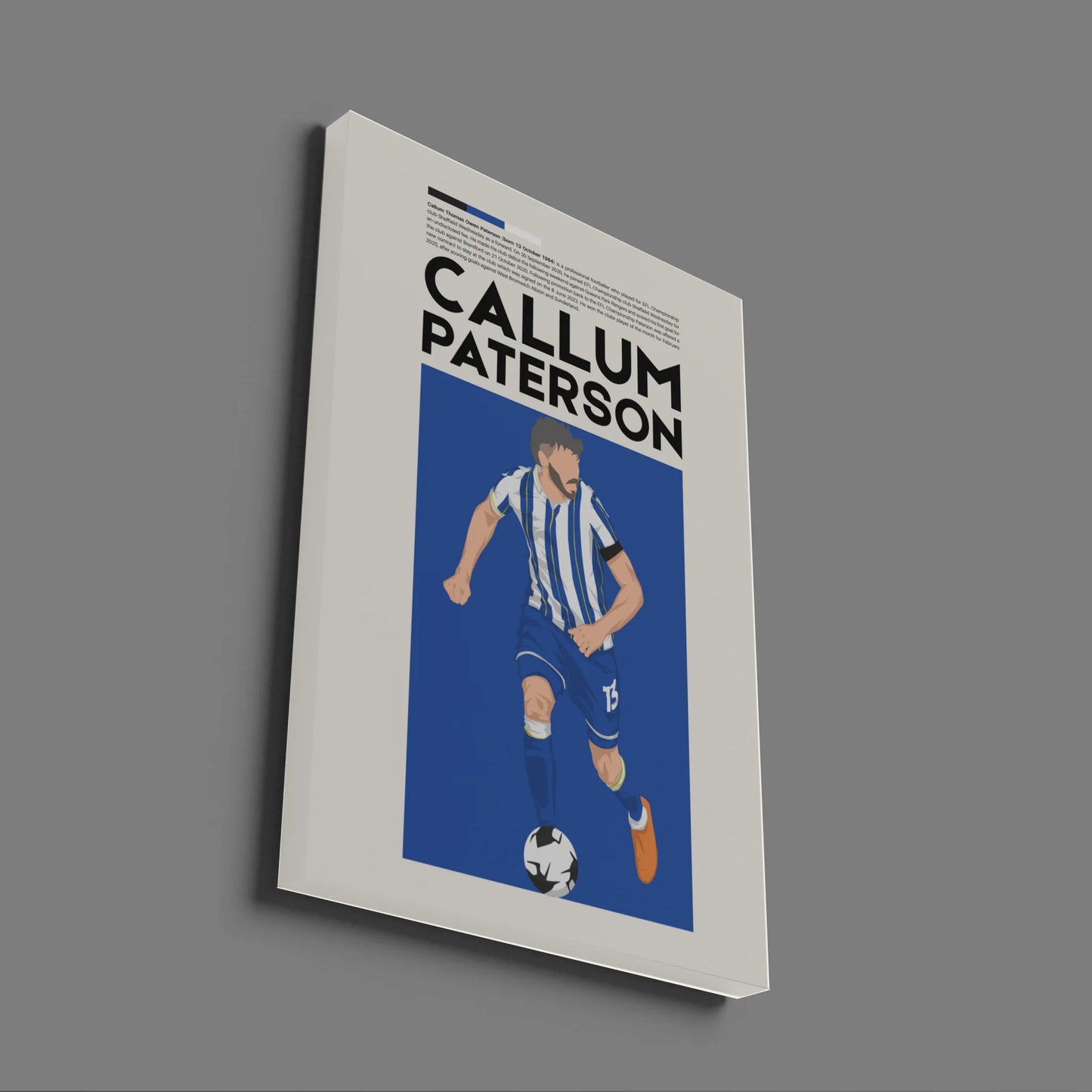 Callum Paterson Sheffield Wed - Minimalist Poster - Fans Favourites