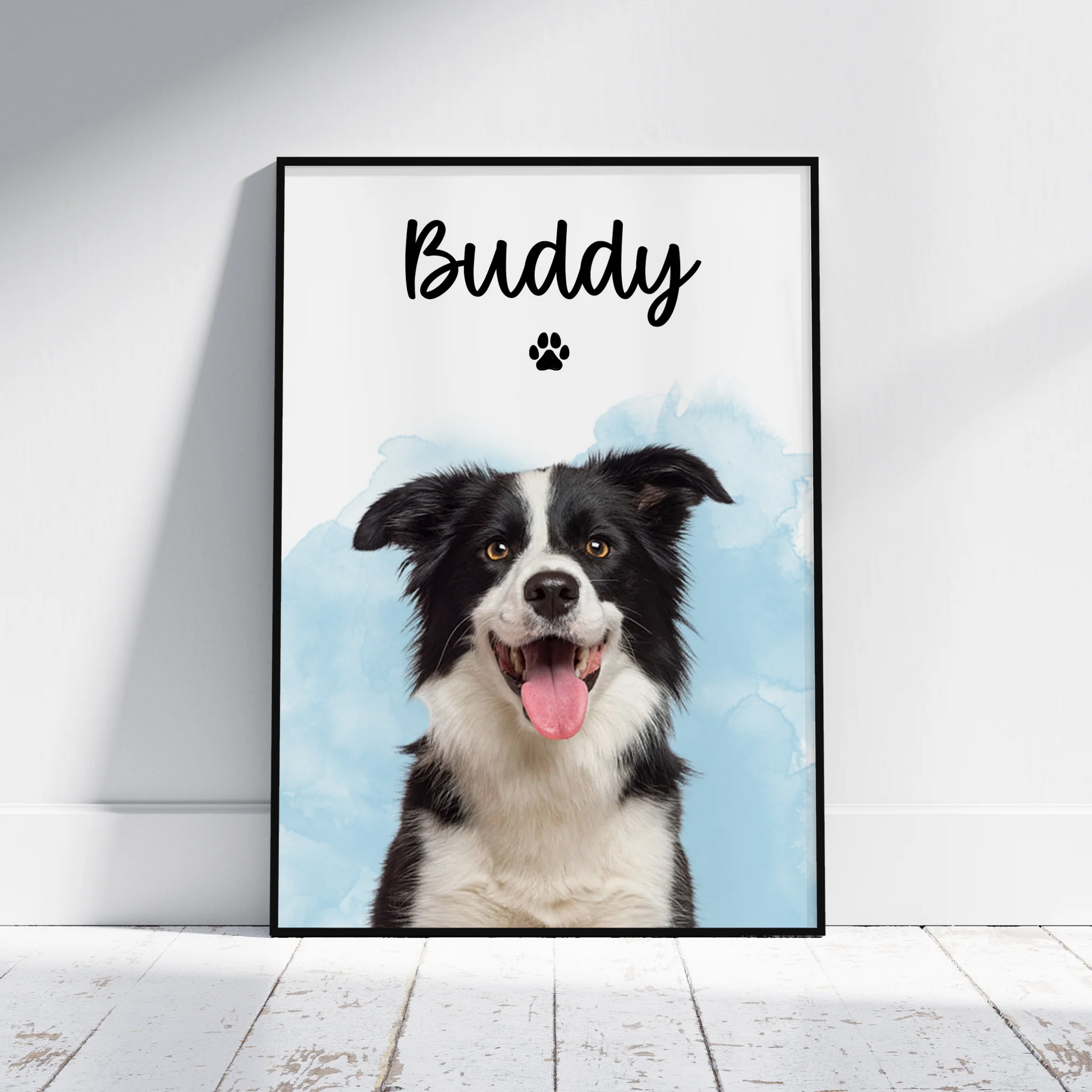 Dog Print Background Removed - Personalised Gift Poster - Fans Favourites