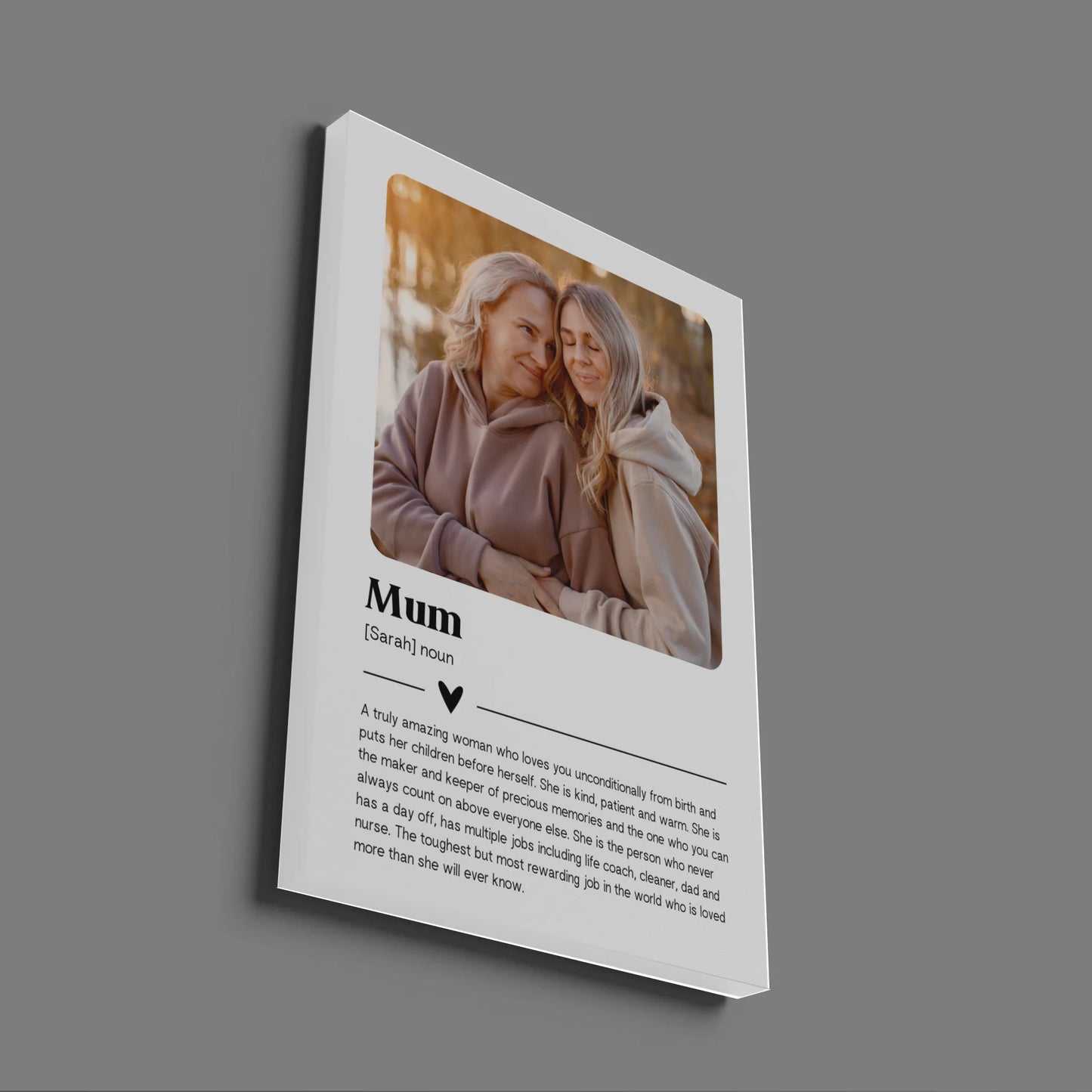 Mum Definition Print - Personalised Gift Poster - Fans Favourites