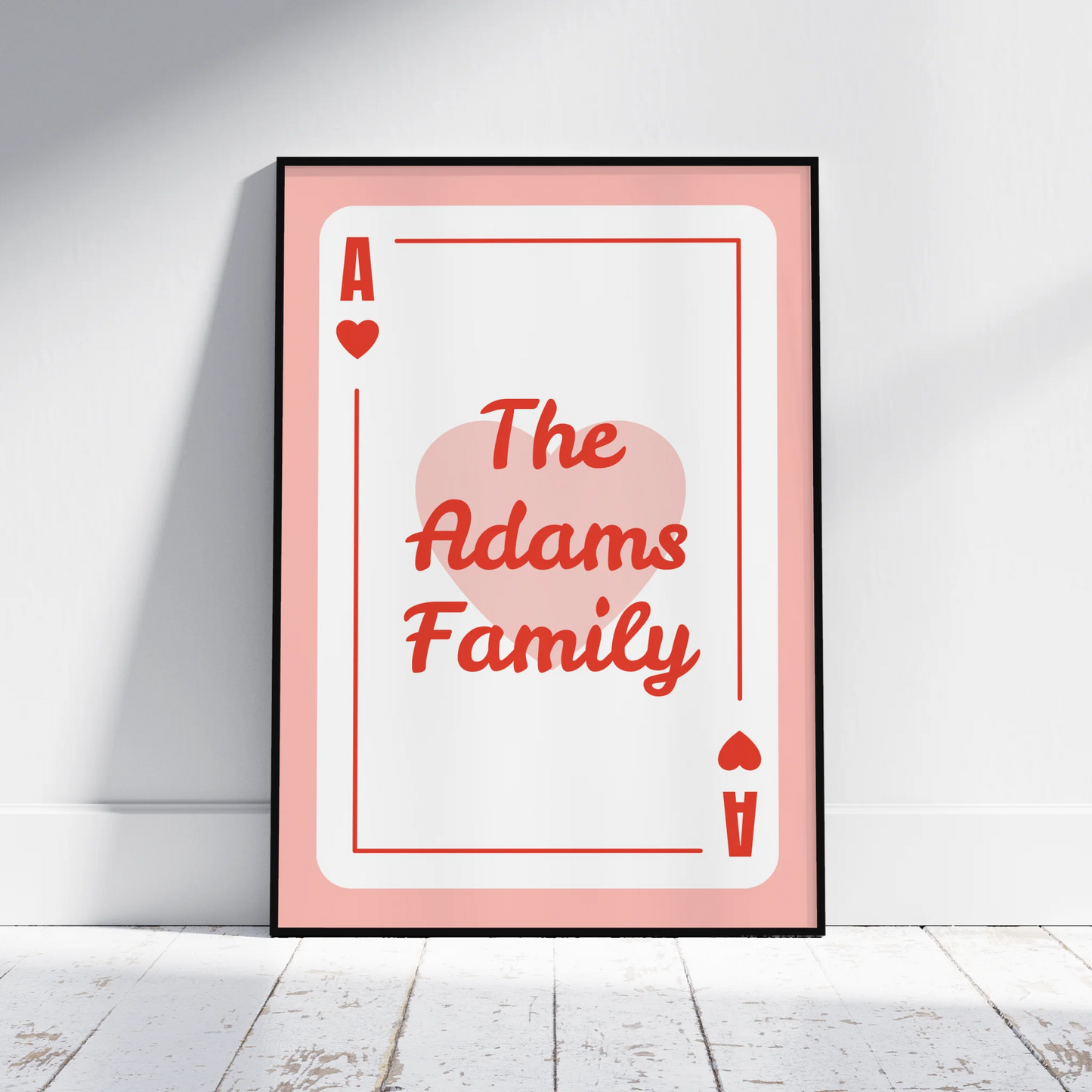 Family Playing Card - Personalised Gift Poster - Fans Favourites