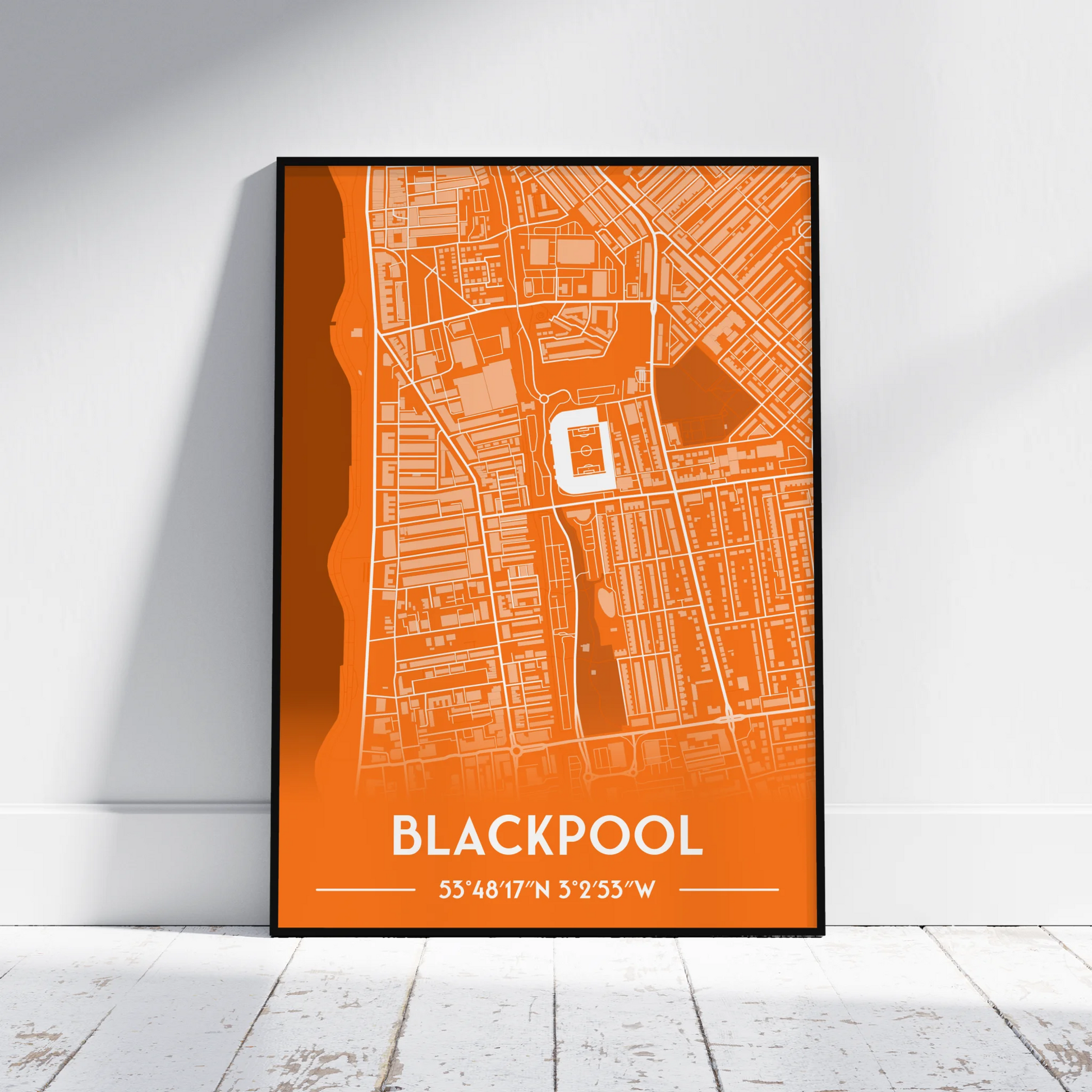 Blackpool - Stadium Map Poster - Fans Favourites