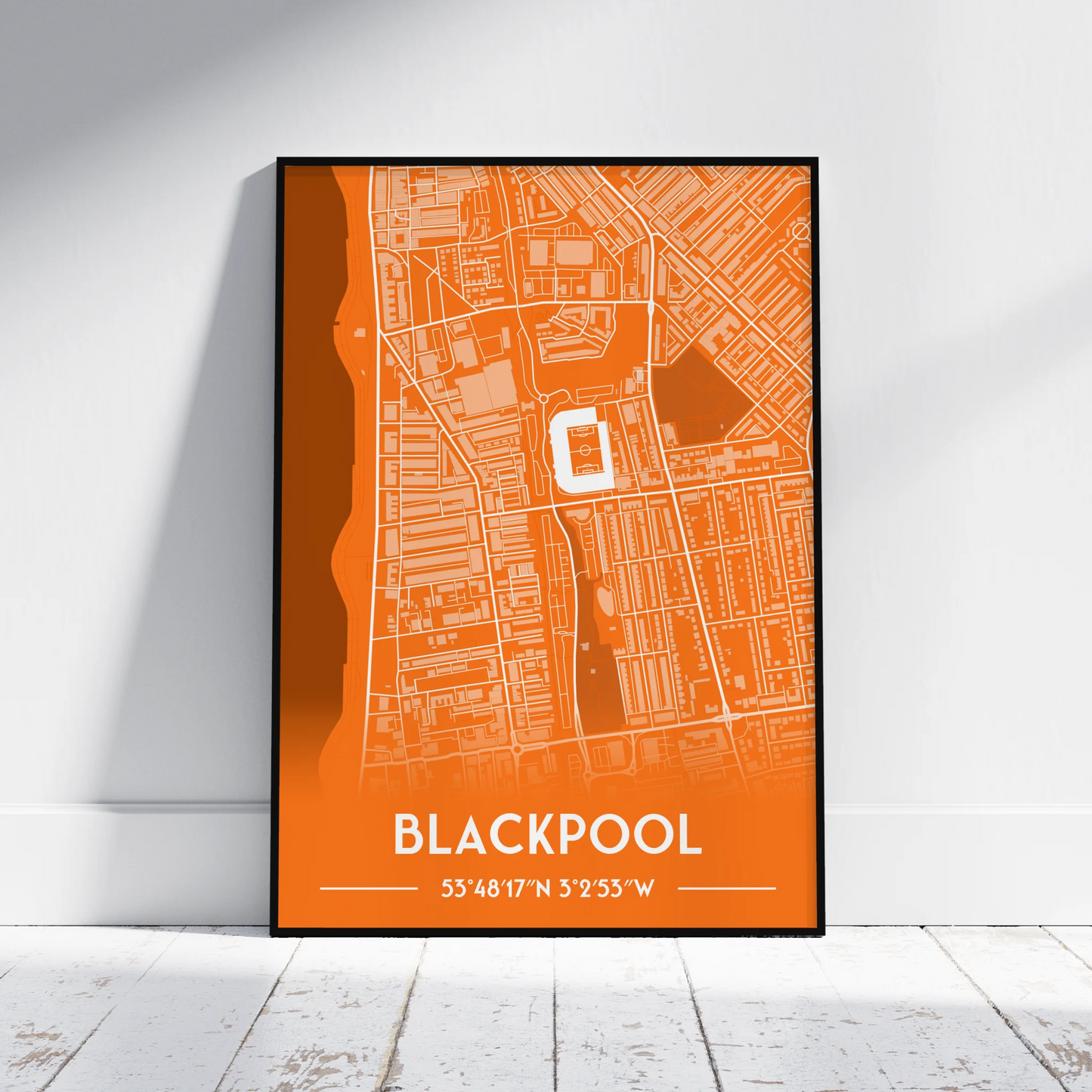 Blackpool - Stadium Map Poster - Fans Favourites
