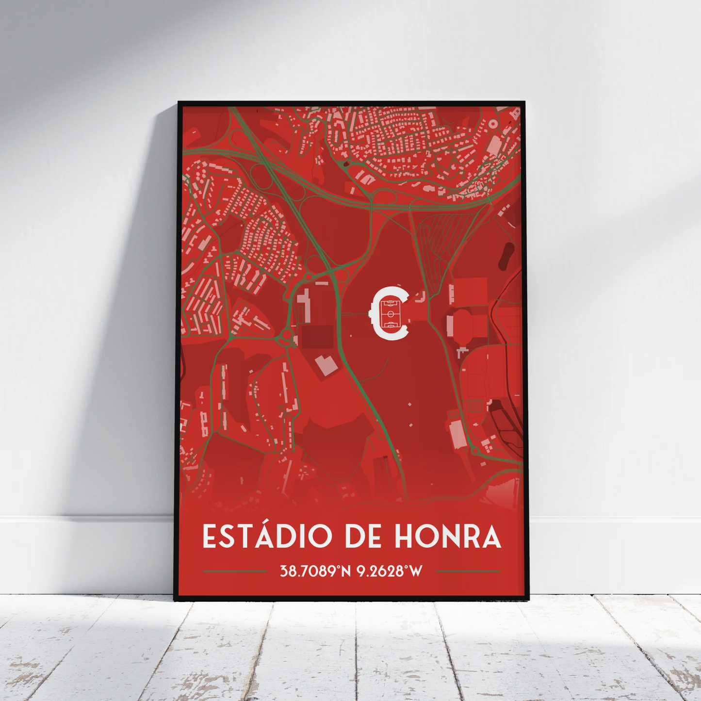 Estádio de Honra Portugal - Stadium Map Poster - Fans Favourites