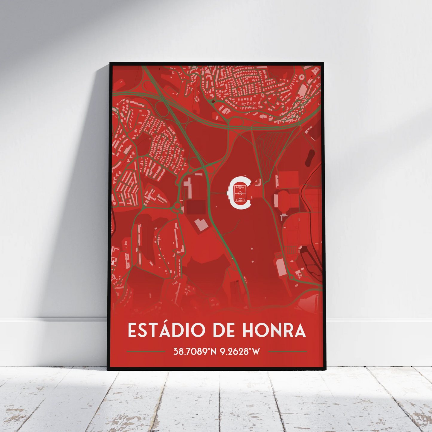Estádio de Honra Portugal - Stadium Map Poster - Fans Favourites