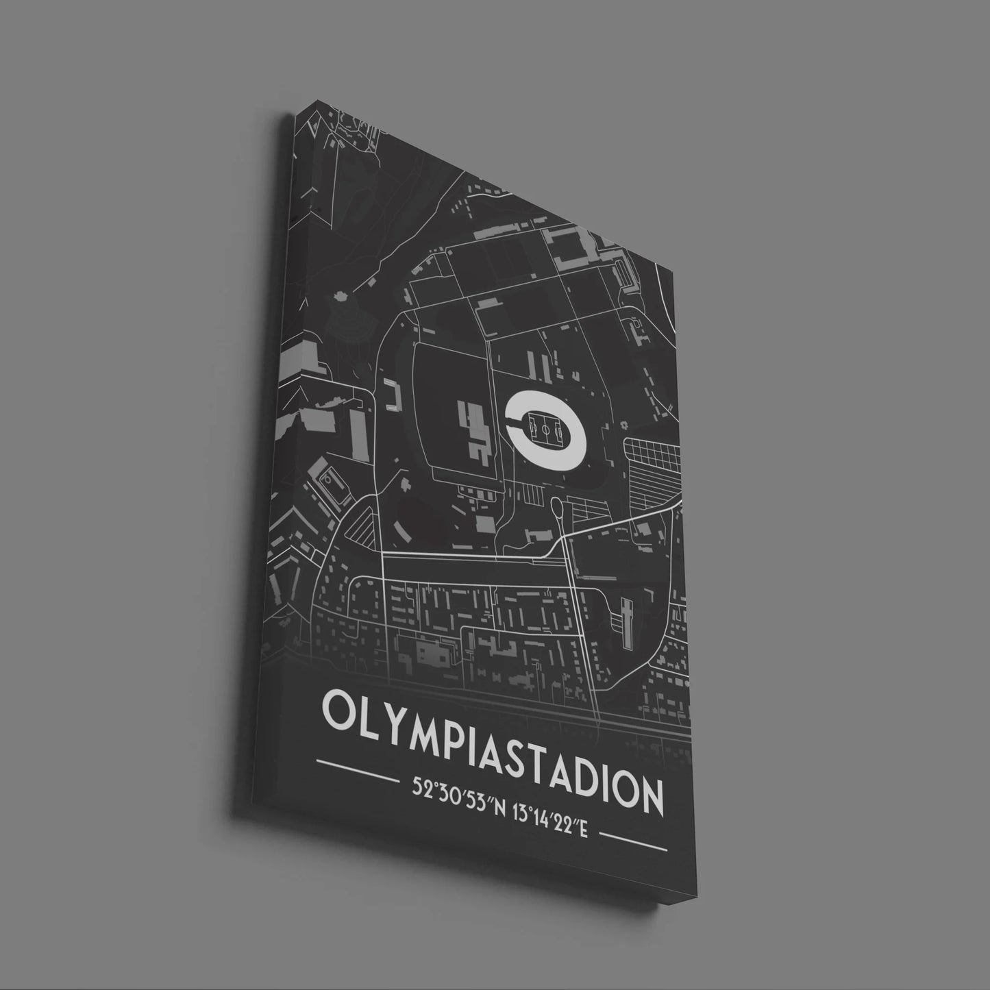 Olympiastadion Berlin Germany - Stadium Map Poster - Fans Favourites