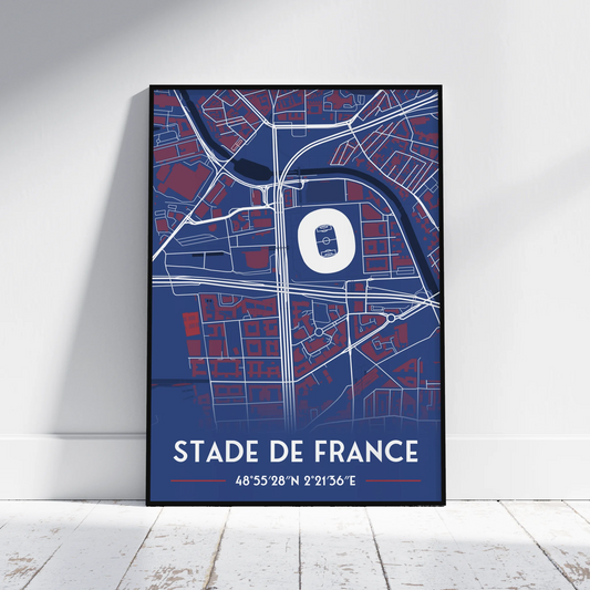 Stade de France - Stadium Map Poster - Fans Favourites