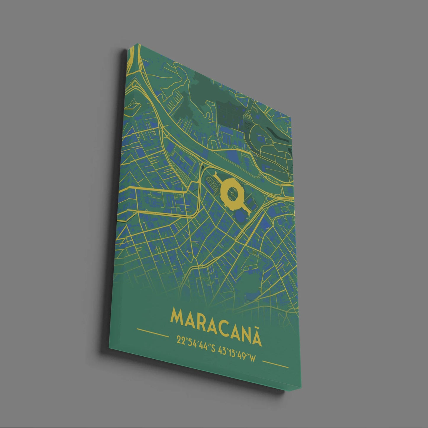 Maracanã Brazil - Stadium Map Poster - Fans Favourites