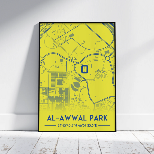 Al Nassr - Stadium Map Poster - Fans Favourites