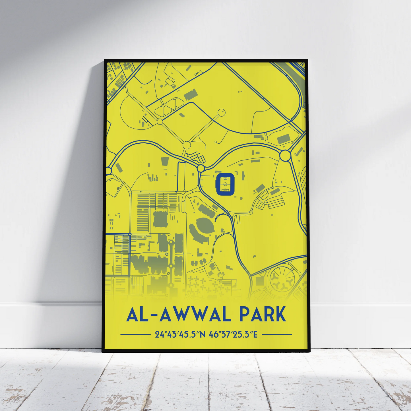 Al Nassr - Stadium Map Poster - Fans Favourites