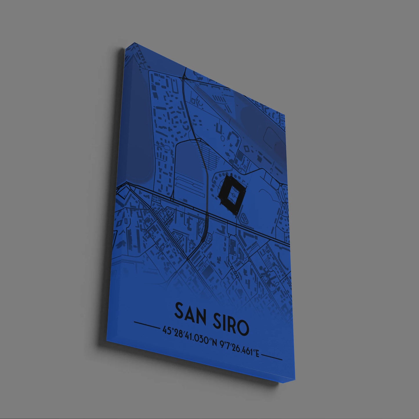San Siro Inter Milan - Stadium Map Poster - Fans Favourites