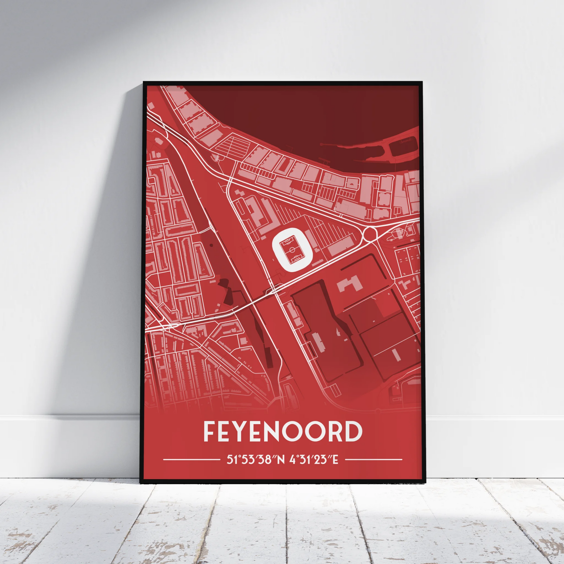 Feyenoord De Kuip - Stadium Map Poster - Fans Favourites