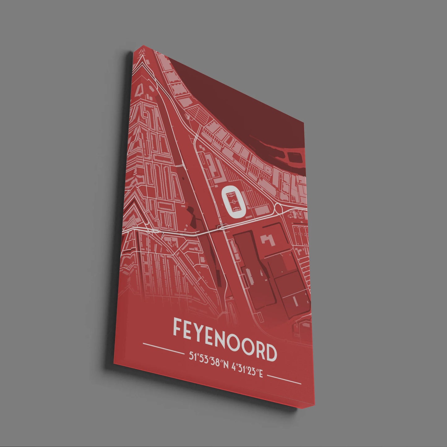 Feyenoord De Kuip - Stadium Map Poster - Fans Favourites