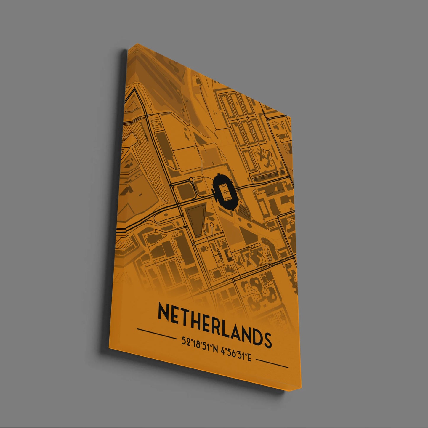 Netherlands Ajax - Stadium Map Poster - Fans Favourites