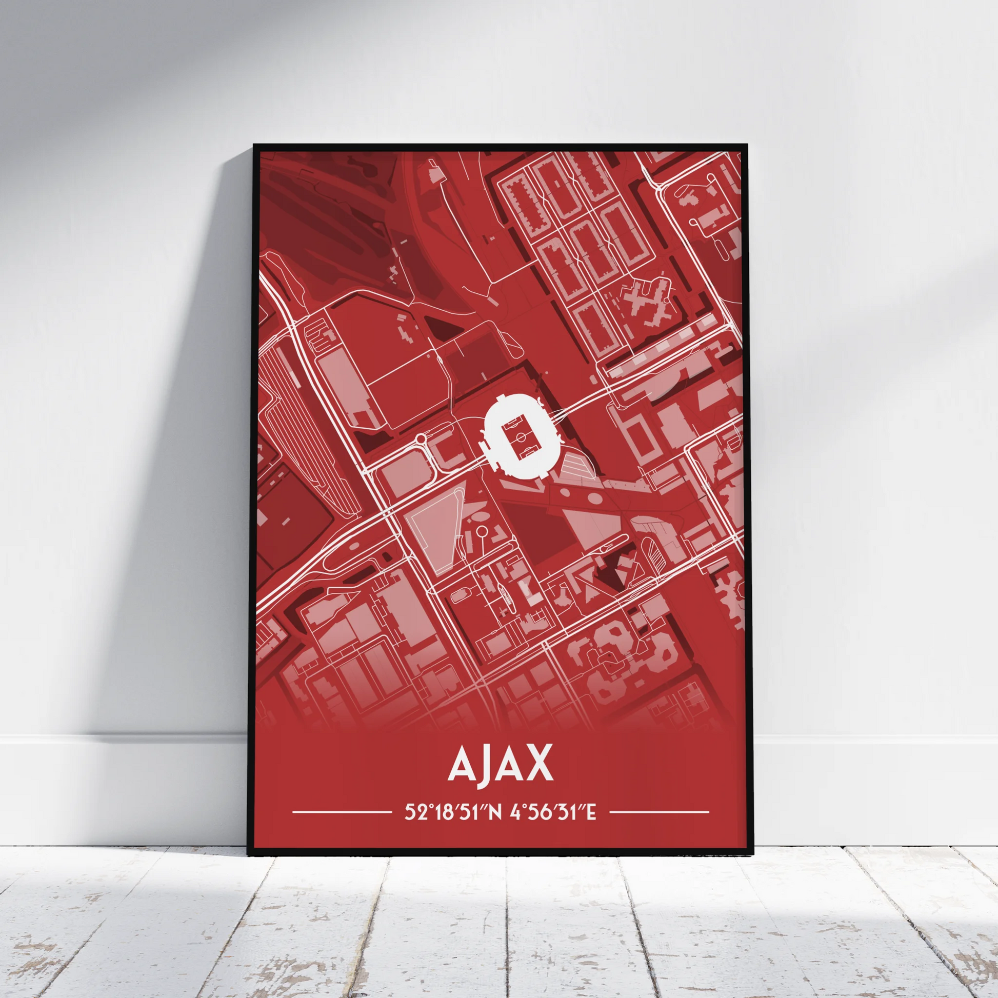 Ajax Johan Cruyff Arena - Stadium Map Poster - Fans Favourites