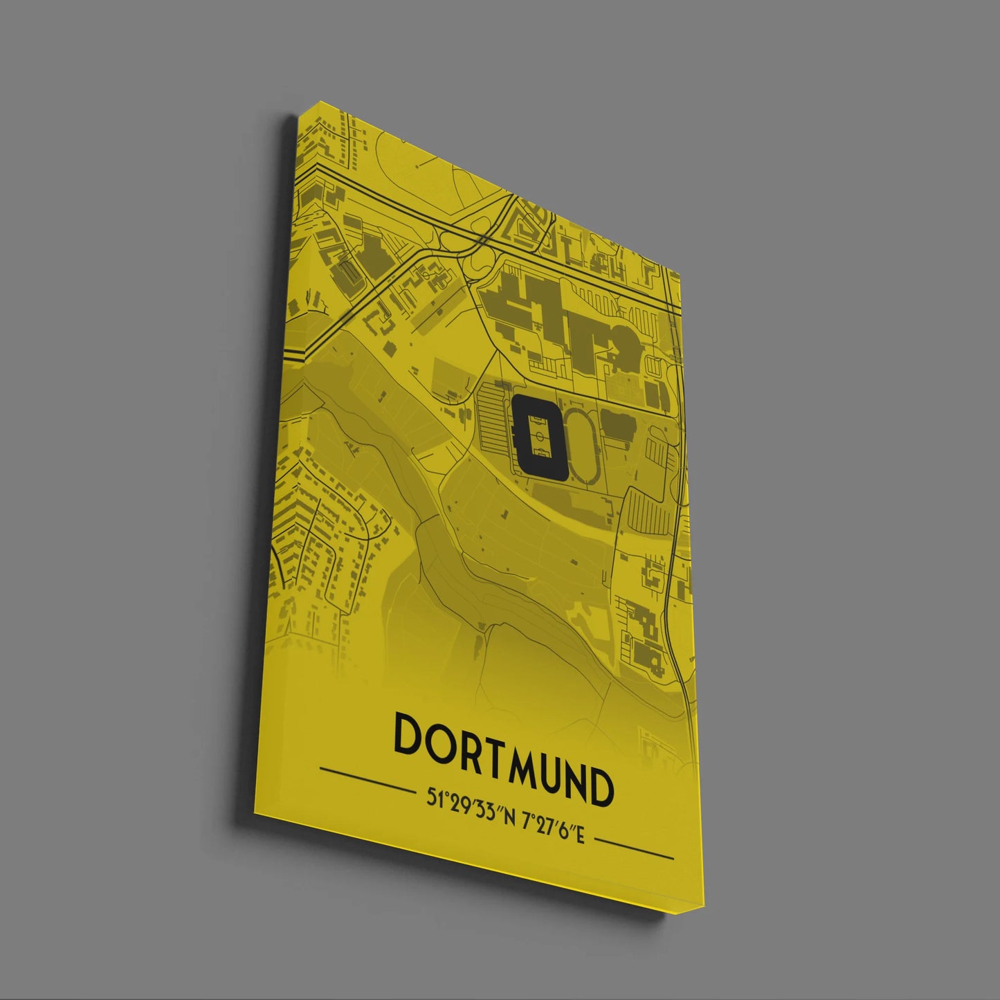 Dortmund - Stadium Map Poster - Fans Favourites