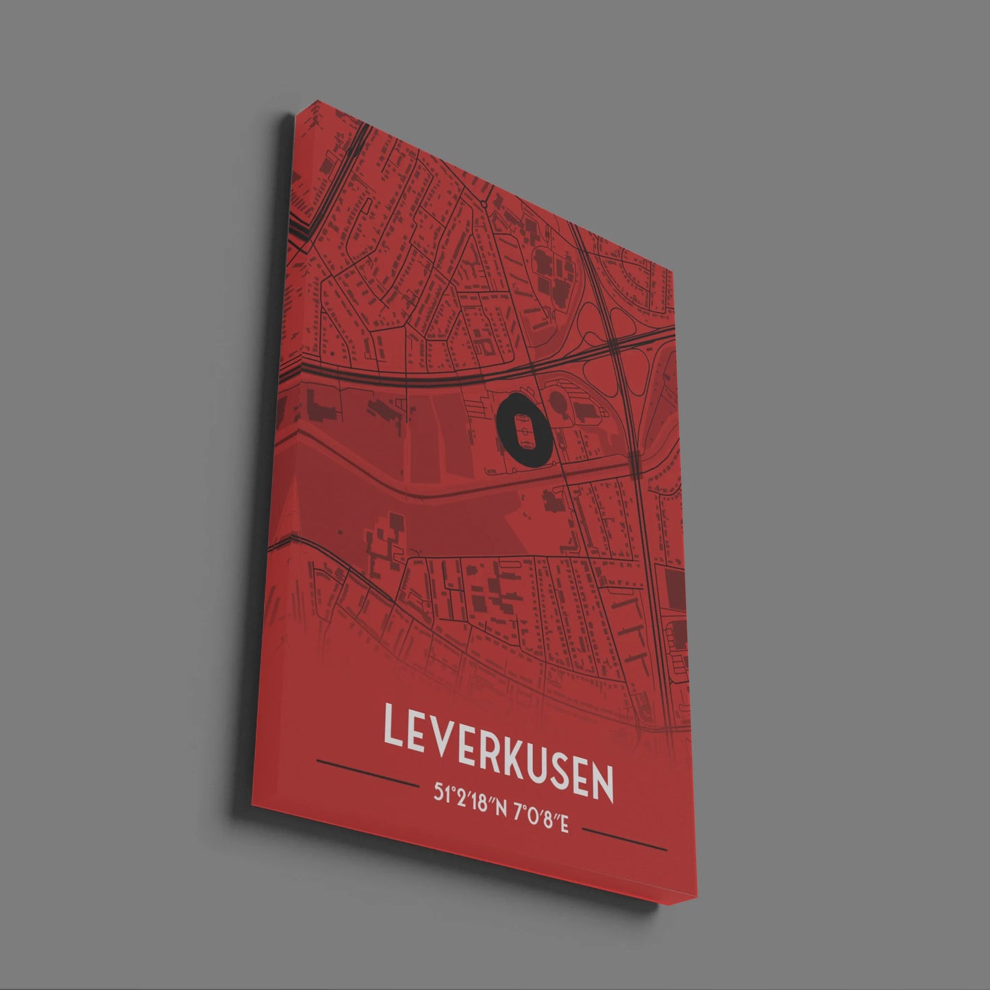 Bayer Leverkusen - Stadium Map Poster - Fans Favourites