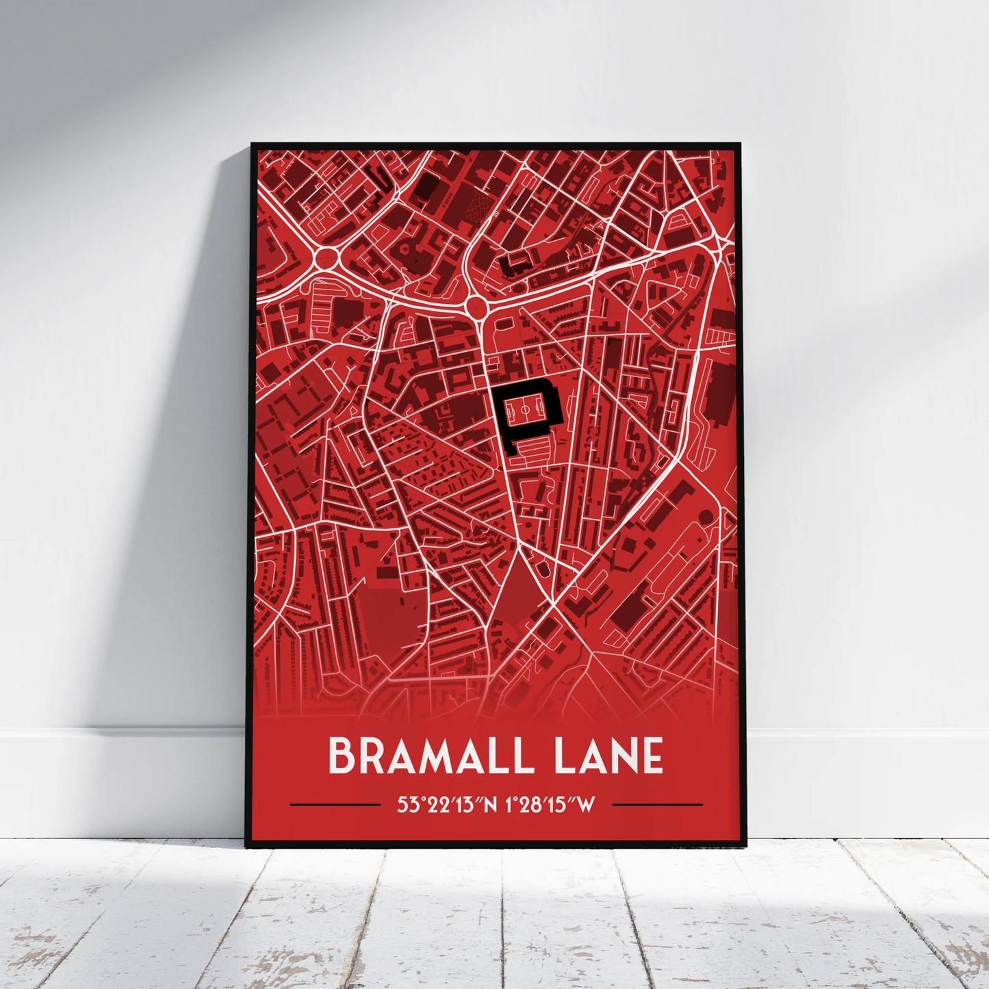 Bramall Lane Sheffield Utd - Stadium Map Poster - Fans Favourites