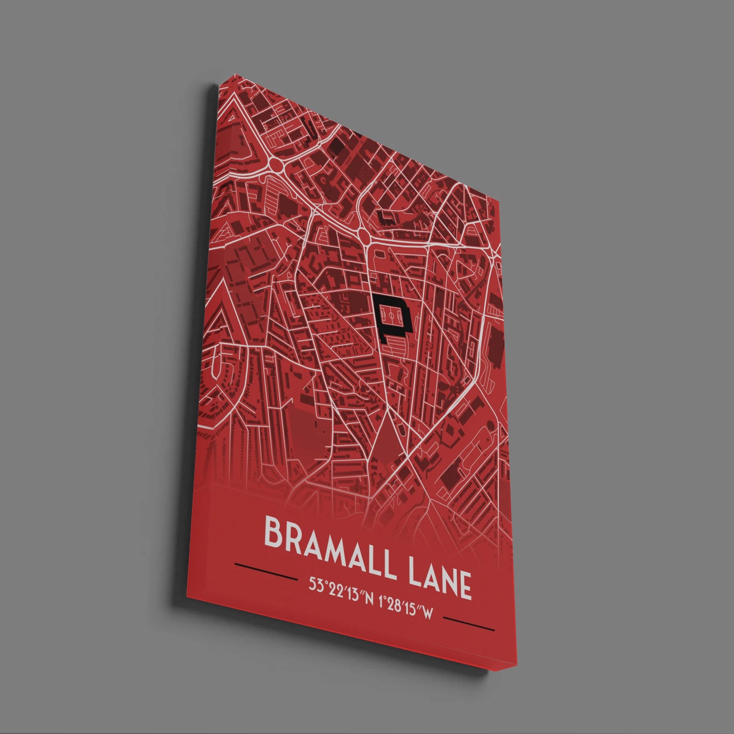 Bramall Lane Sheffield Utd - Stadium Map Poster - Fans Favourites