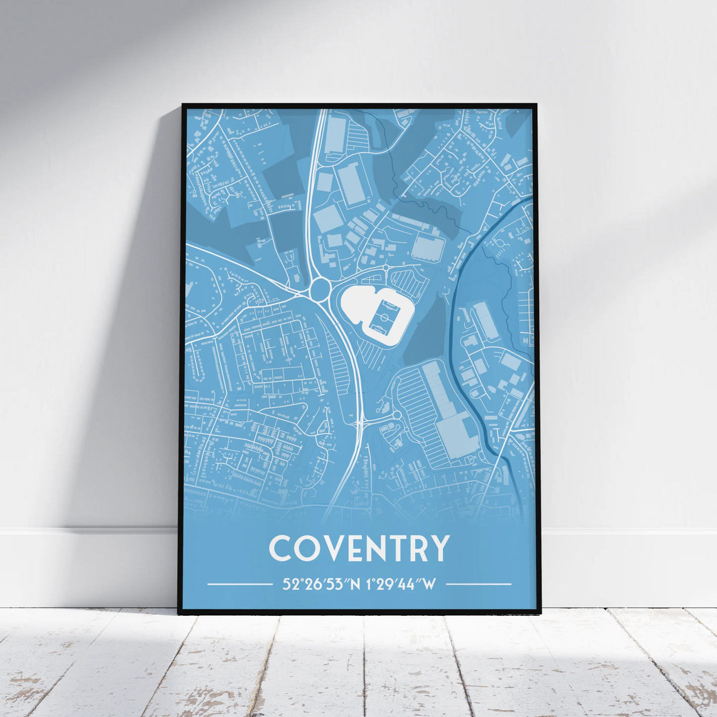Coventry - Stadium Map Poster - Fans Favourites