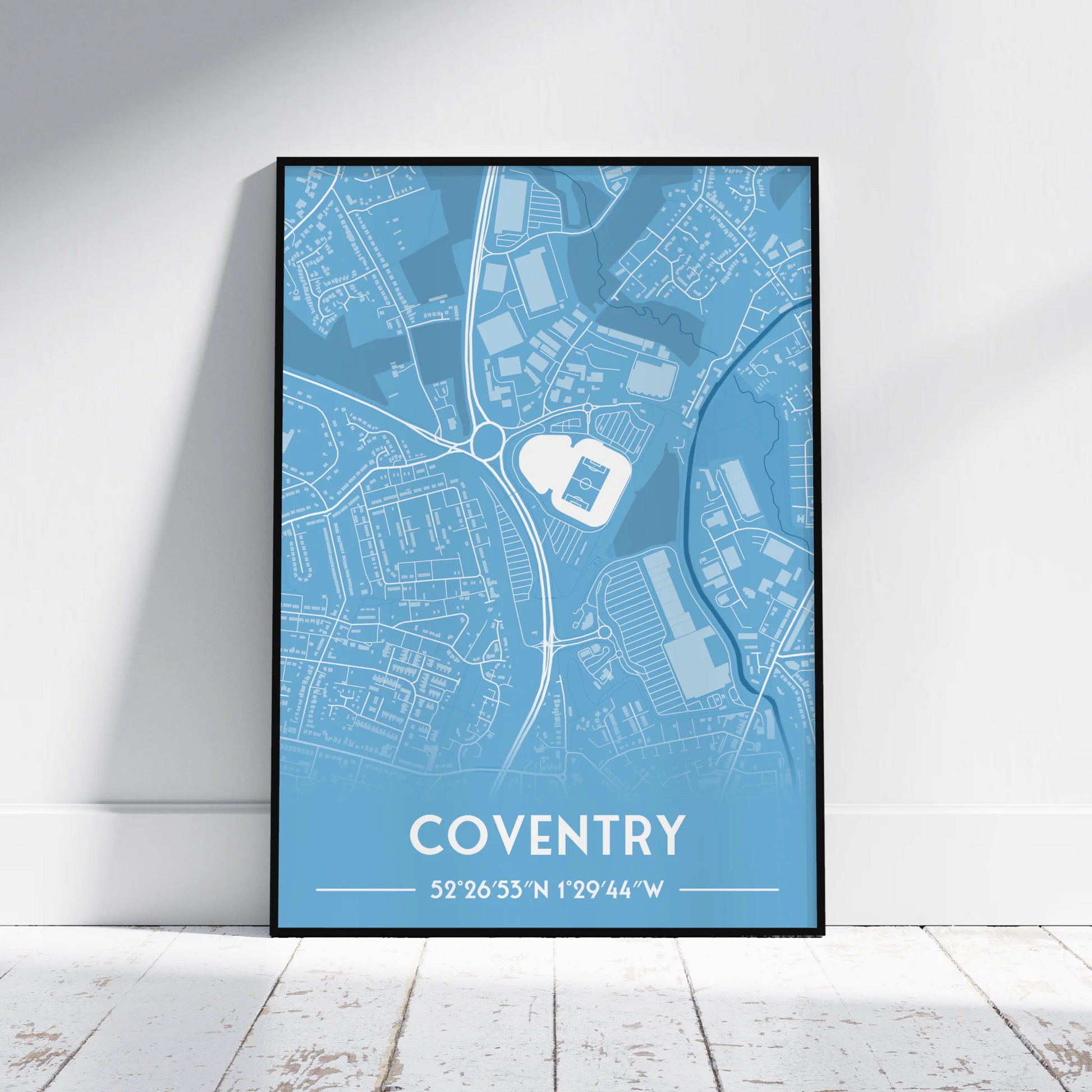 Coventry - Stadium Map Poster - Fans Favourites