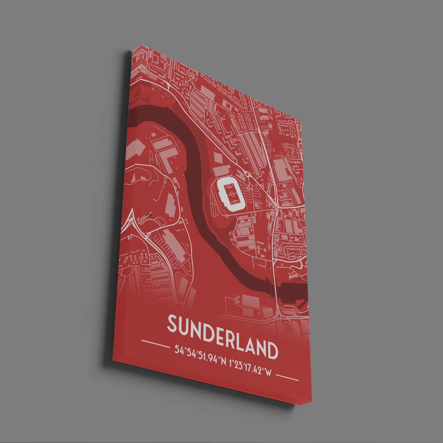 Sunderland - Stadium Map Poster - Fans Favourites