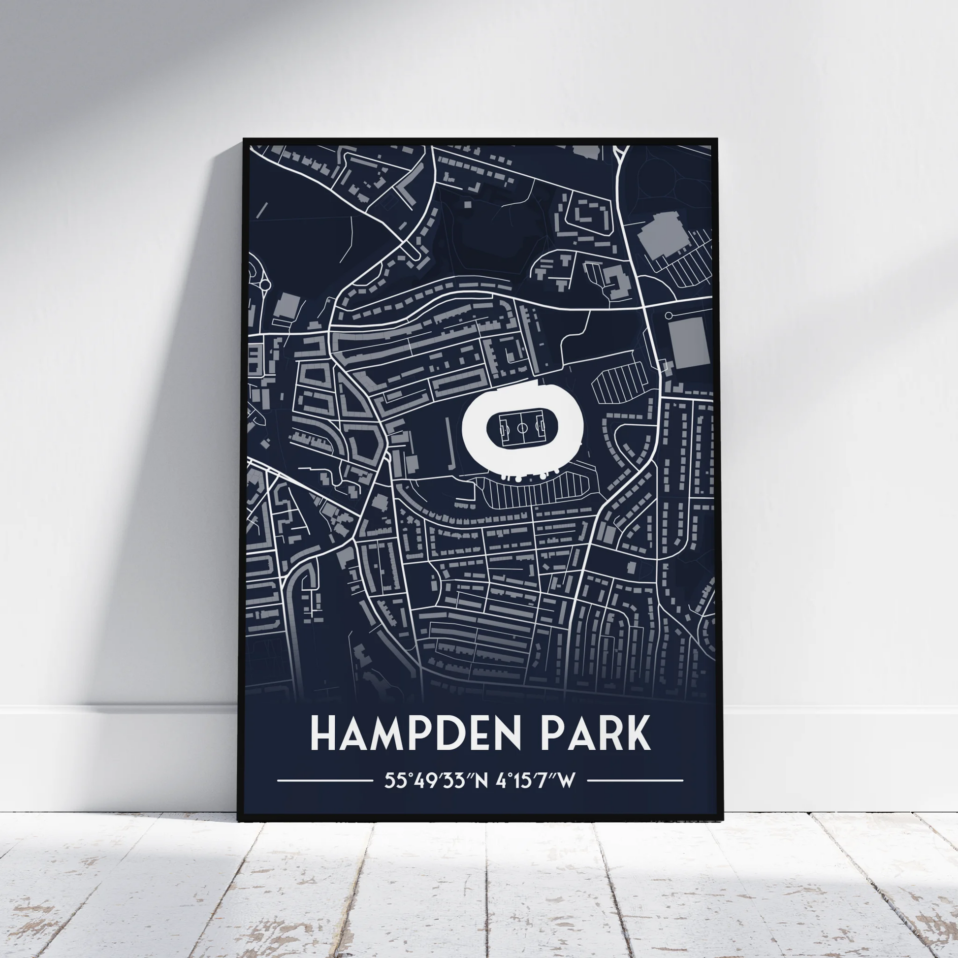 Hampden Park Scotland - Stadium Map Poster - Fans Favourites