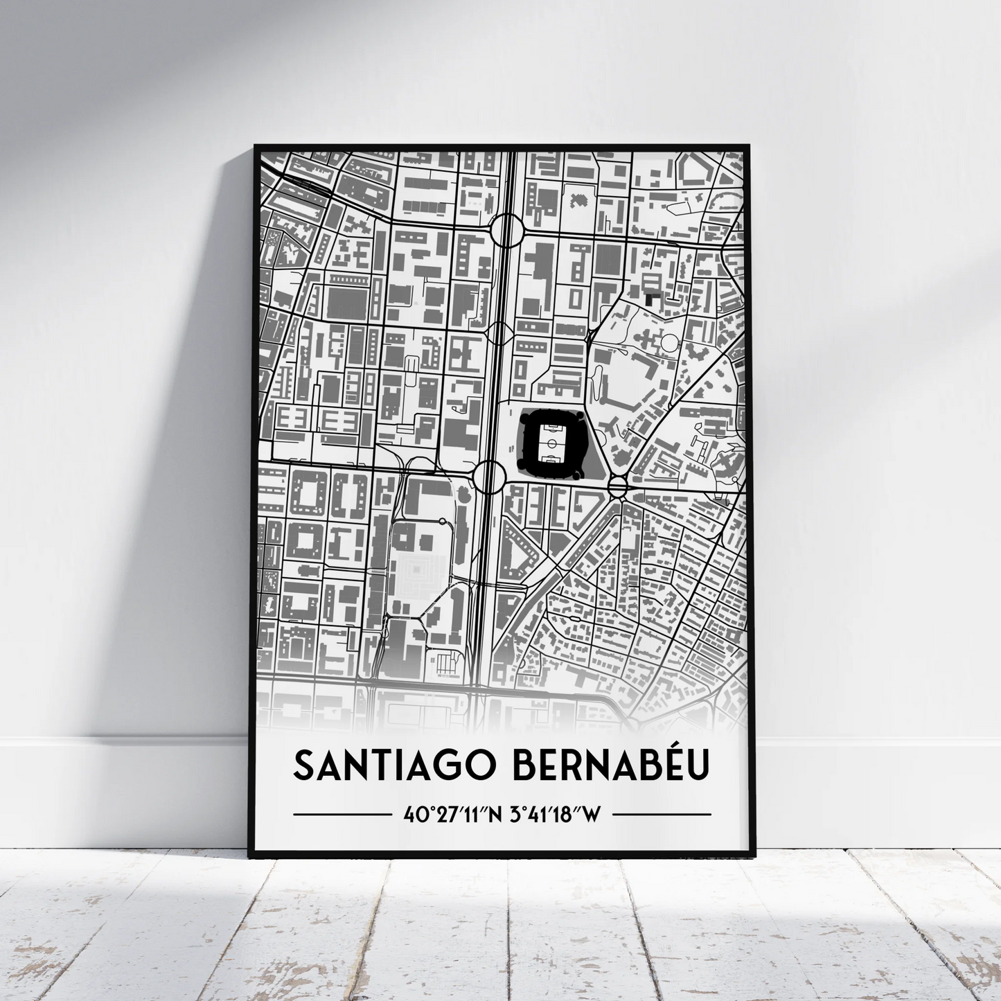 Real Madrid - Stadium Map Poster - Fans Favourites