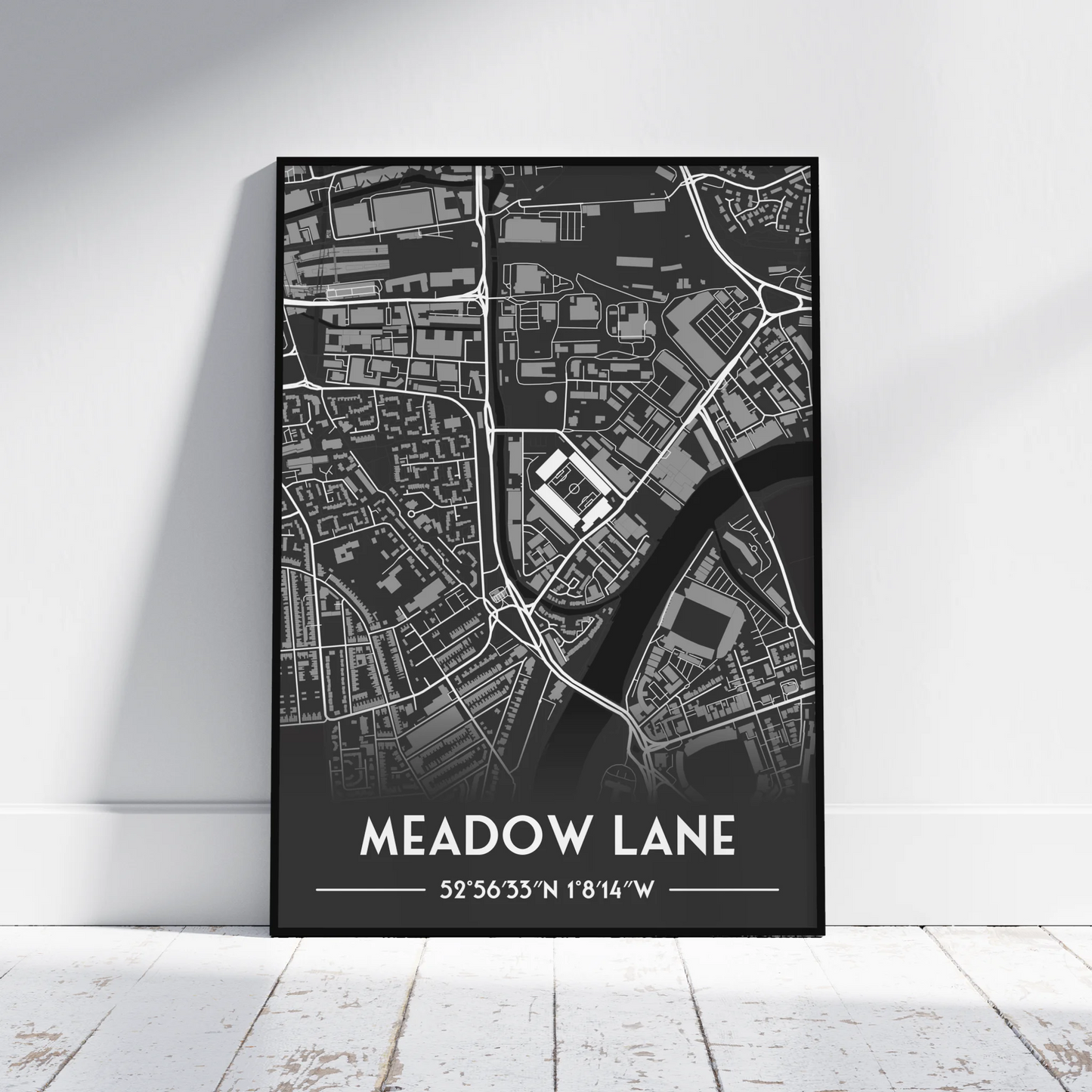 Notts County - Stadium Map Poster - Fans Favourites