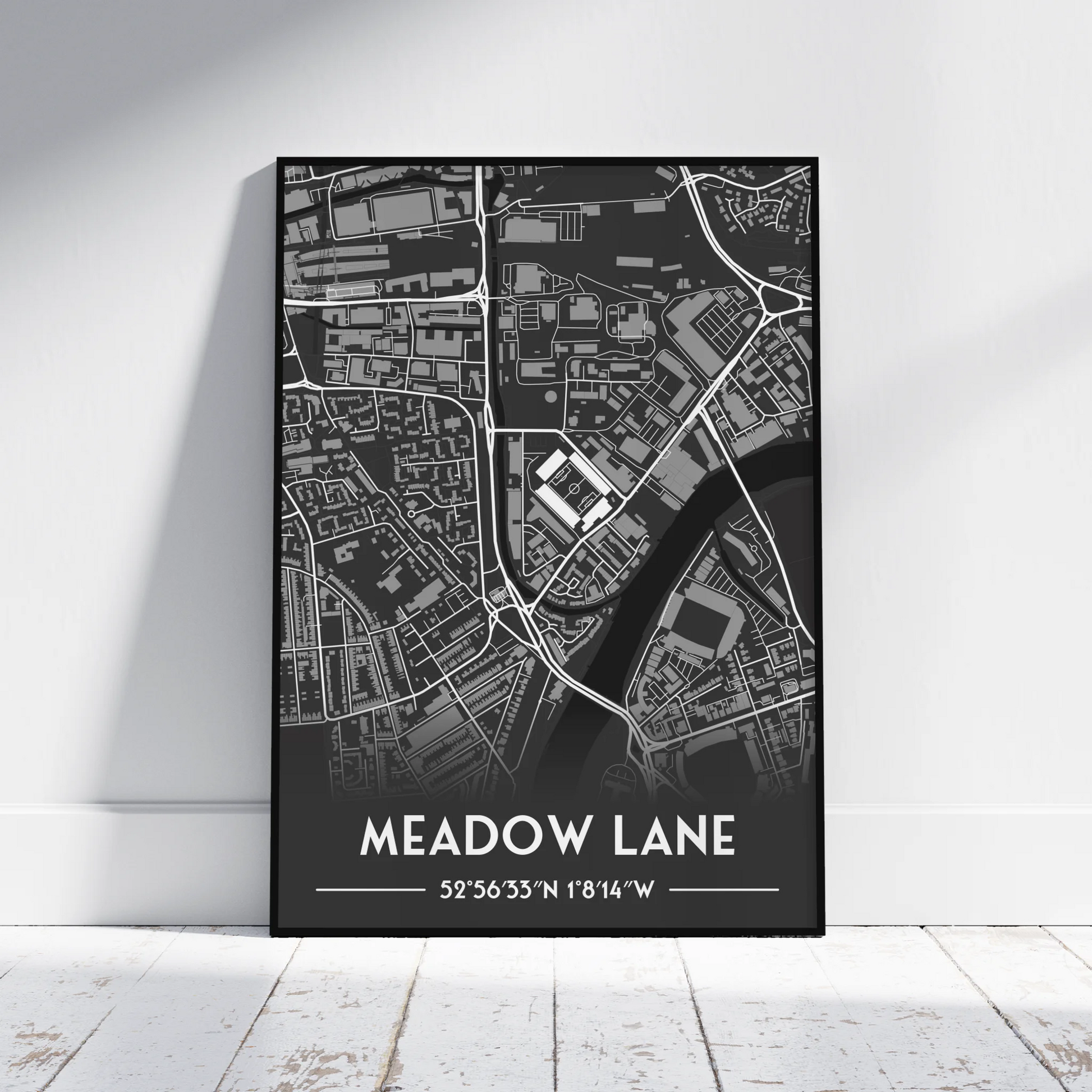 Notts County - Stadium Map Poster - Fans Favourites