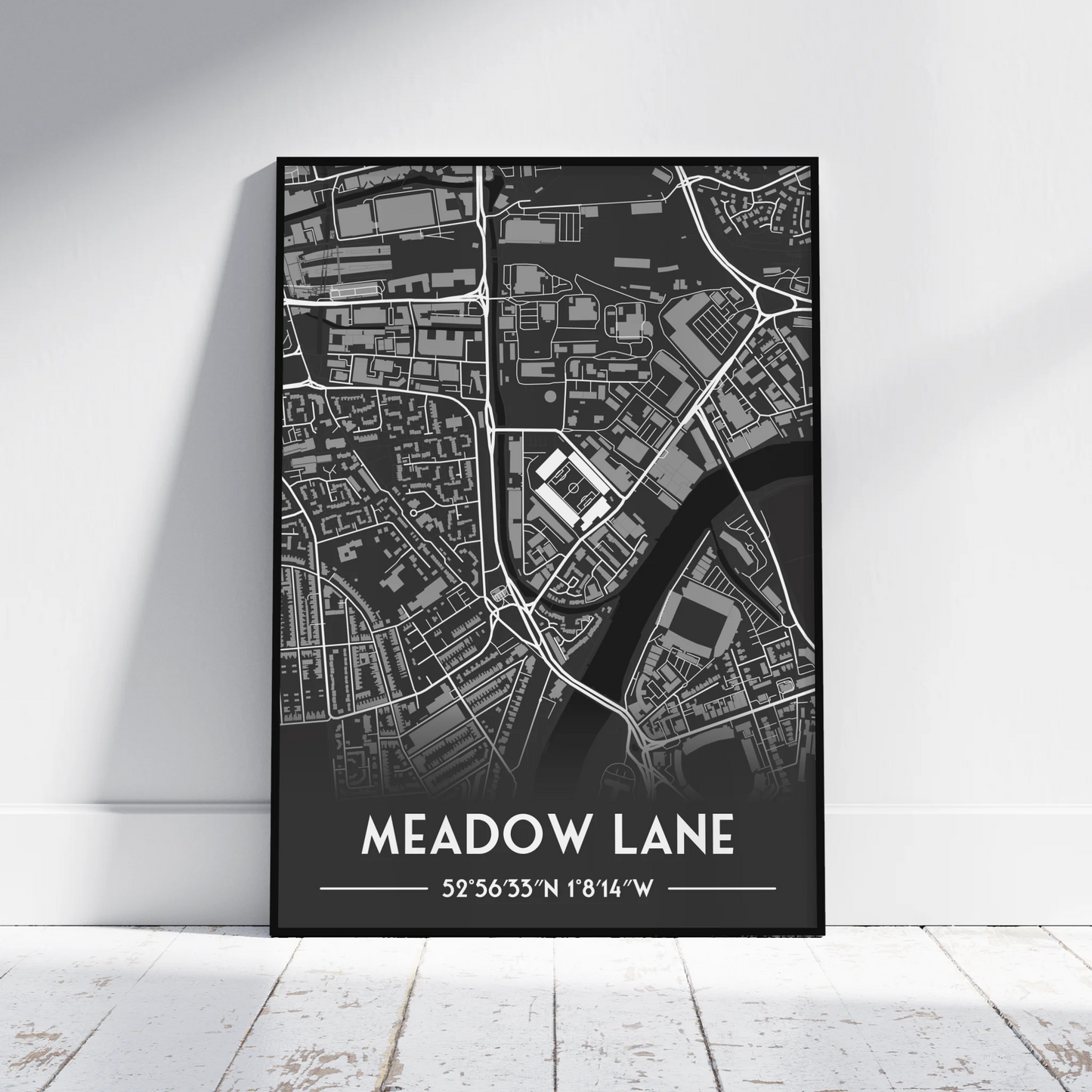 Notts County - Stadium Map Poster - Fans Favourites