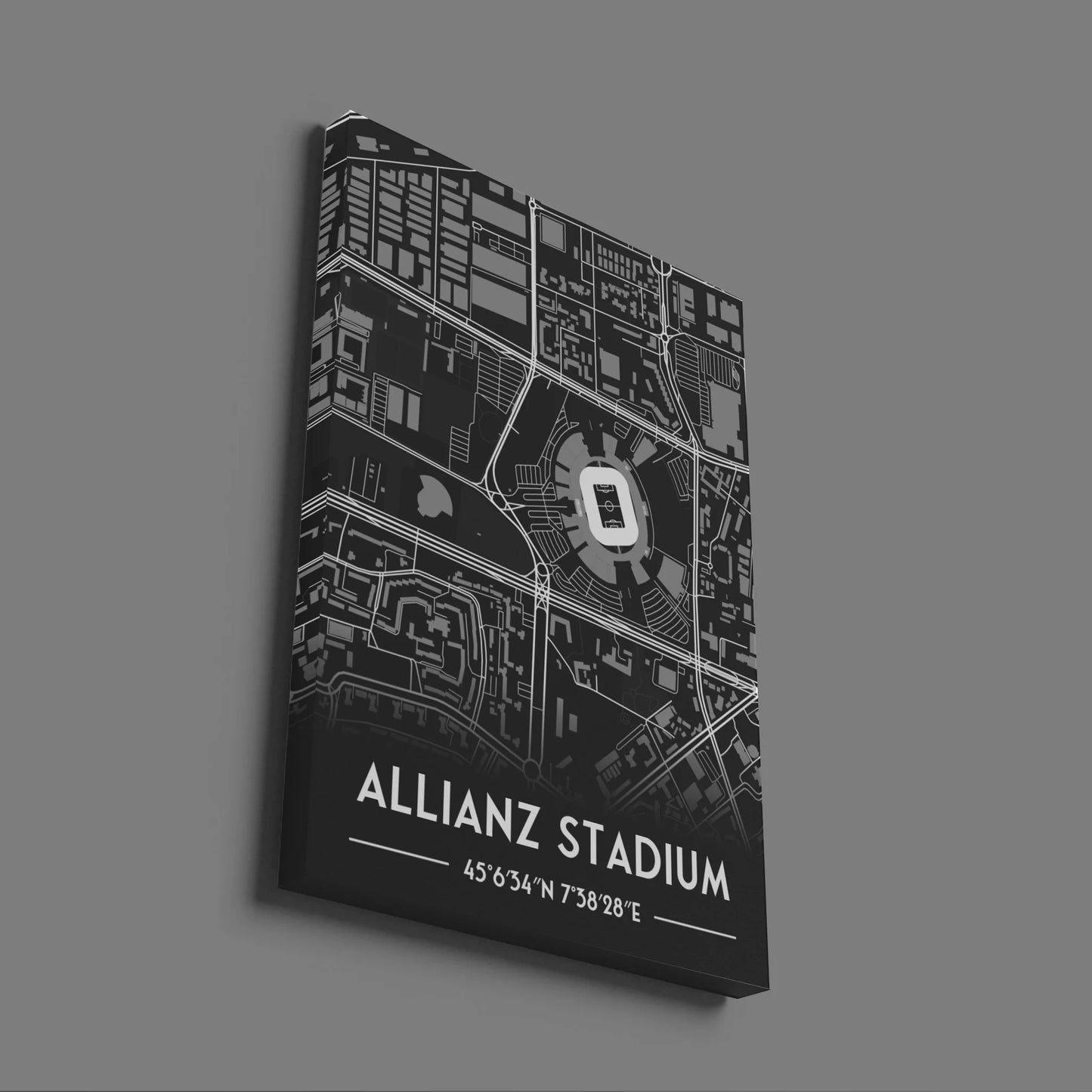 Allianz Stadium Juventus - Stadium Map Poster - Fans Favourites