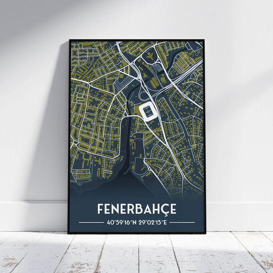 Fenerbahçe - Stadium Map Poster - Fans Favourites