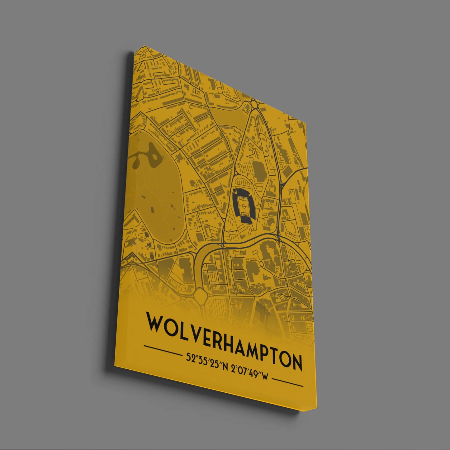 Wolves - Stadium Map Poster - Fans Favourites
