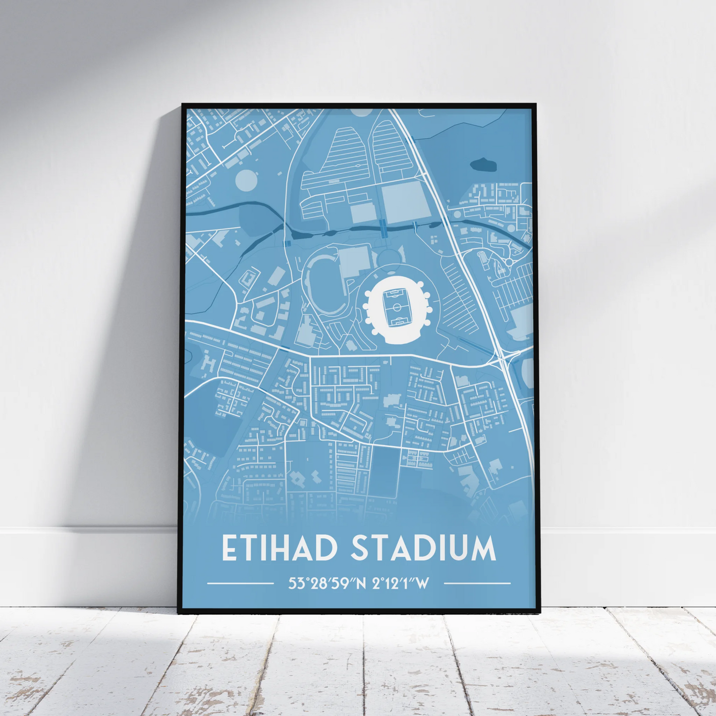Man City - Stadium Map Poster - Fans Favourites