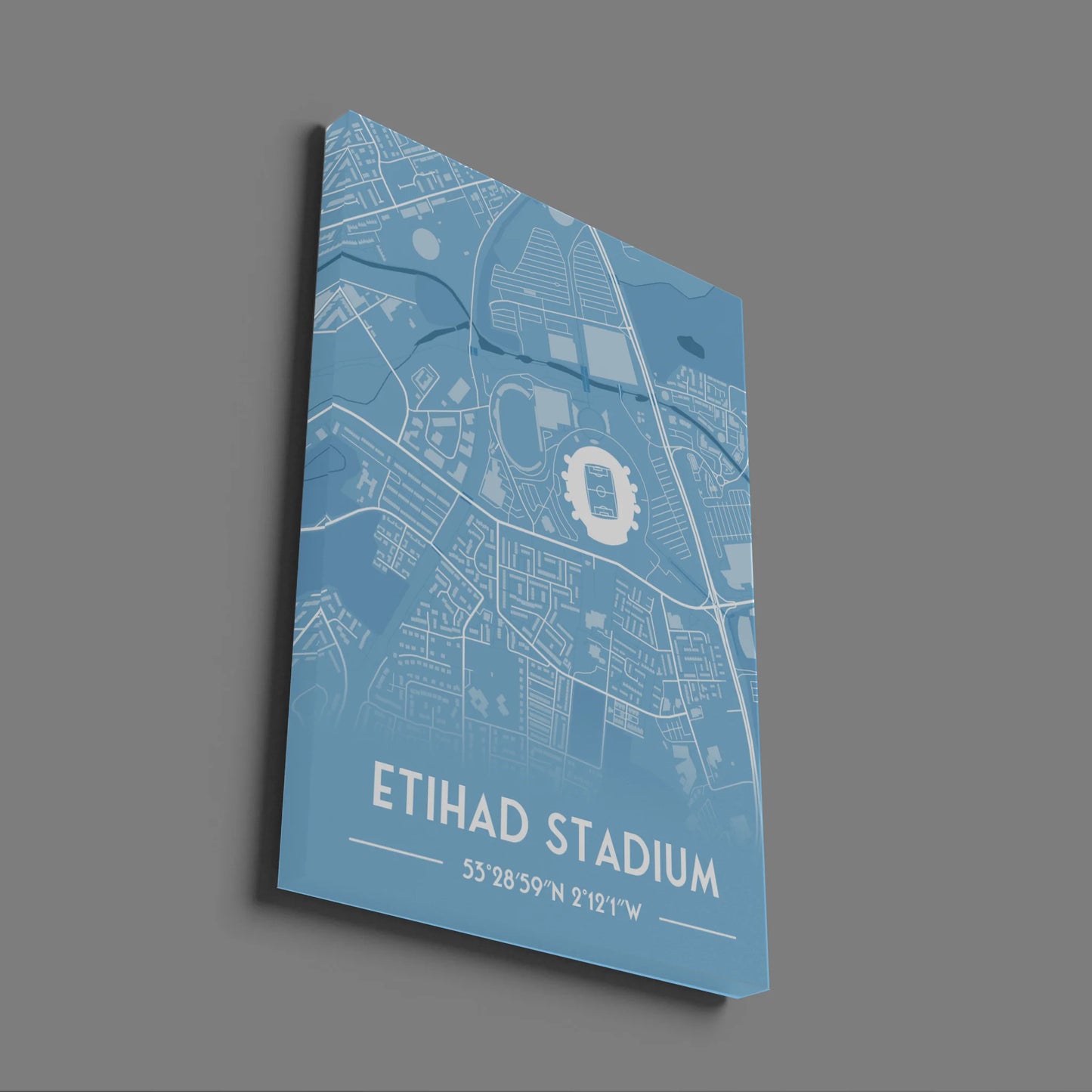 Man City - Stadium Map Poster - Fans Favourites