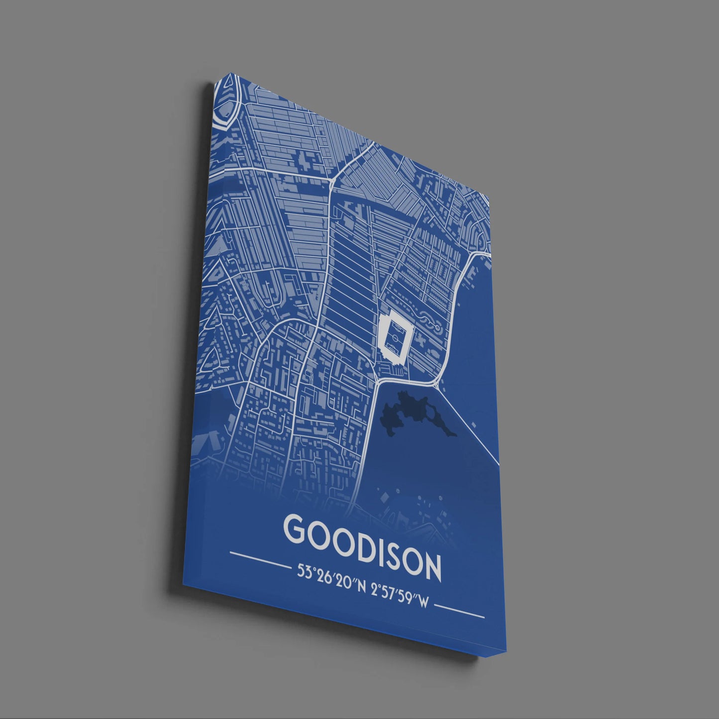 Goodison Park Everton - Stadium Map Poster - Fans Favourites