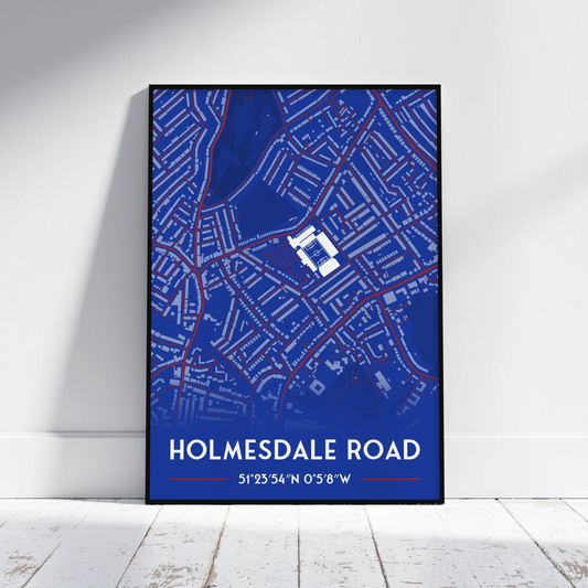 Crystal Palace - Stadium Map Poster - Fans Favourites