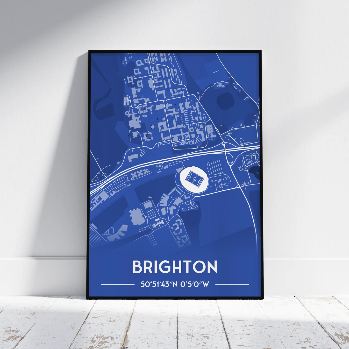The Amex Brighton - Stadium Map Poster - Fans Favourites