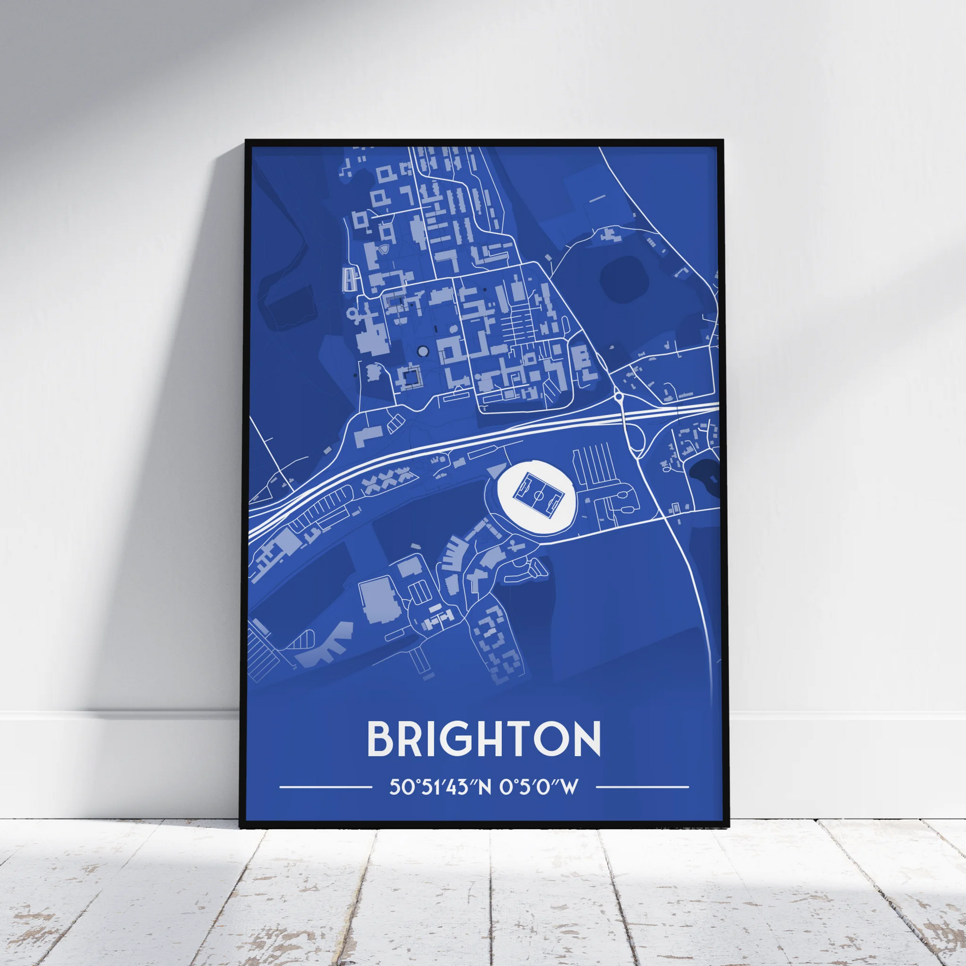 The Amex Brighton - Stadium Map Poster - Fans Favourites