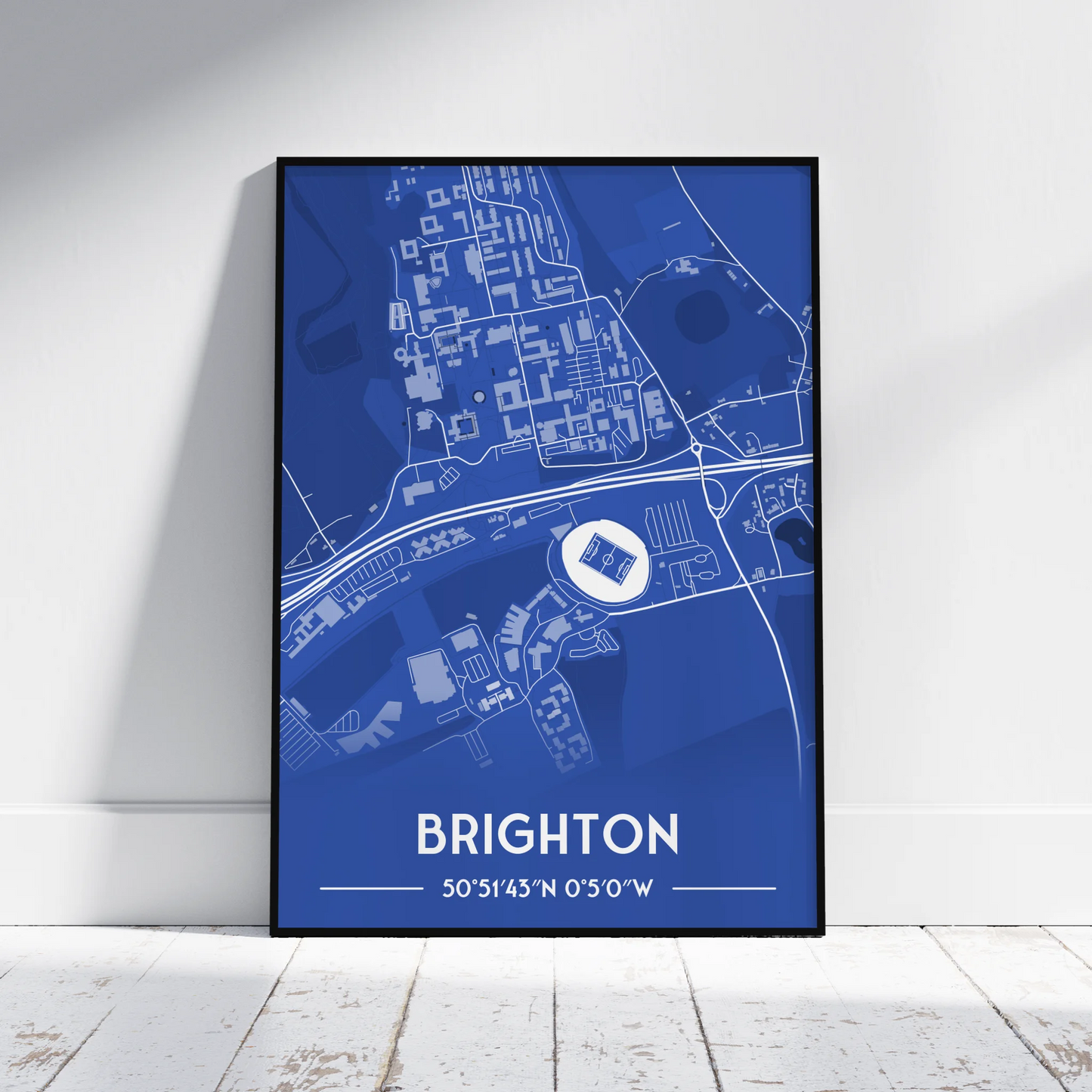The Amex Brighton - Stadium Map Poster - Fans Favourites