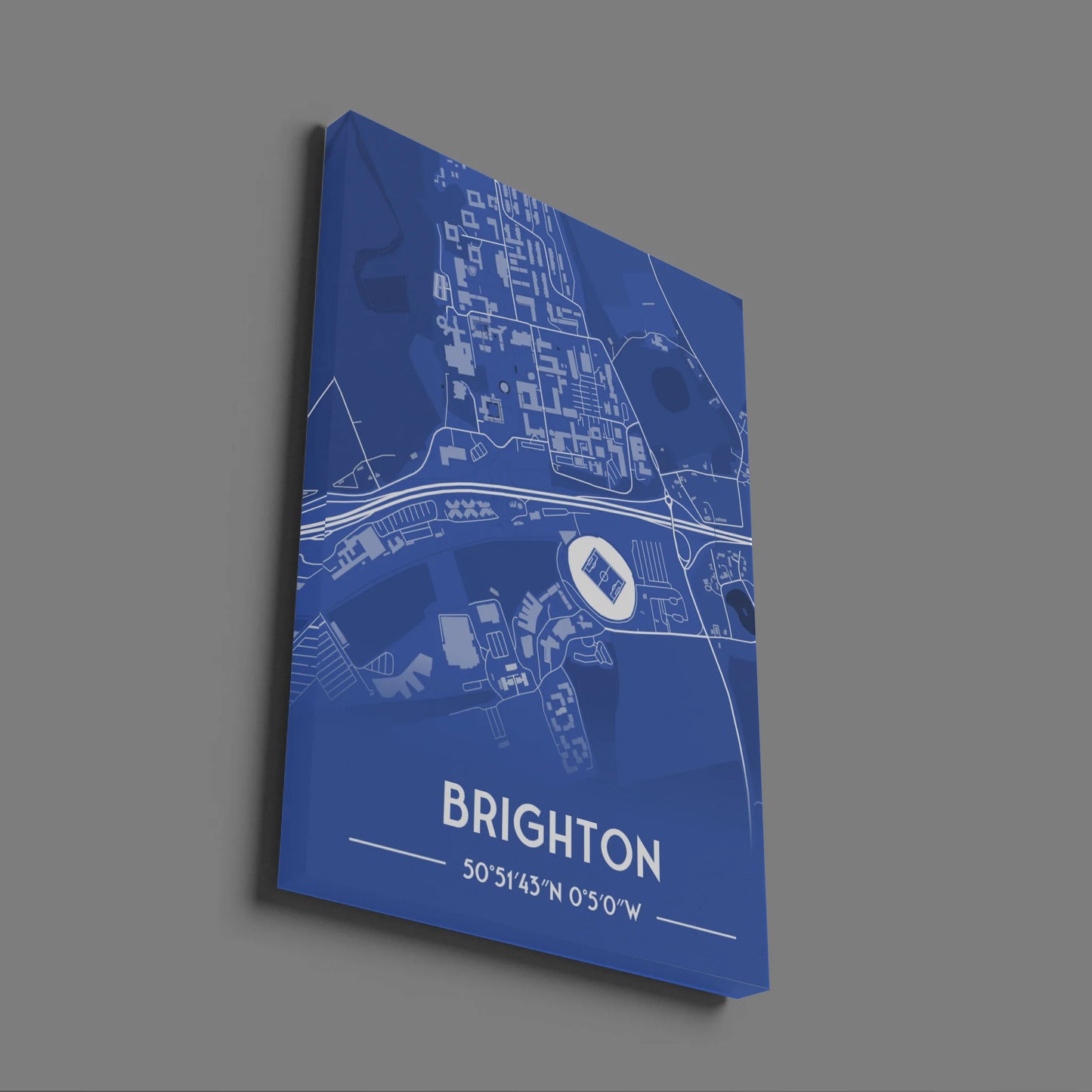 The Amex Brighton - Stadium Map Poster - Fans Favourites