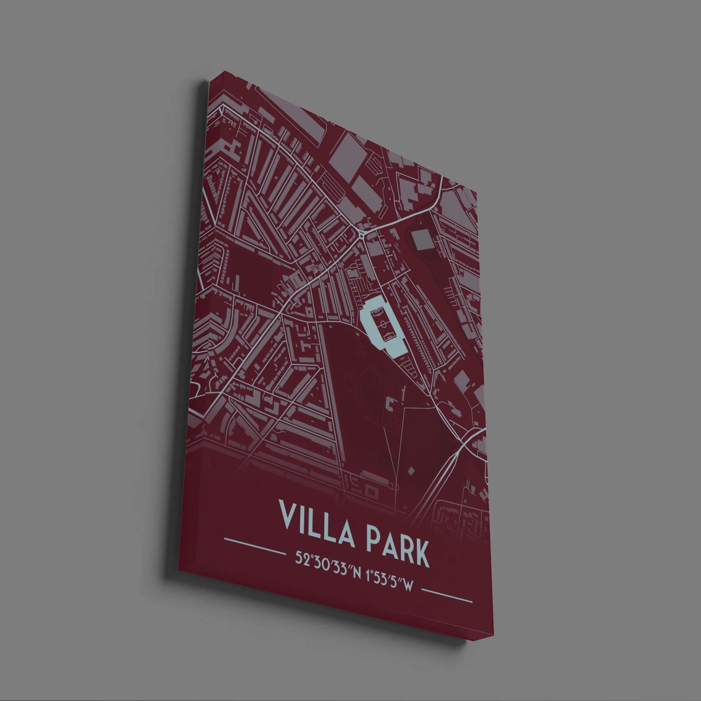 Villa Park Aston Villa - Stadium Map Poster - Fans Favourites