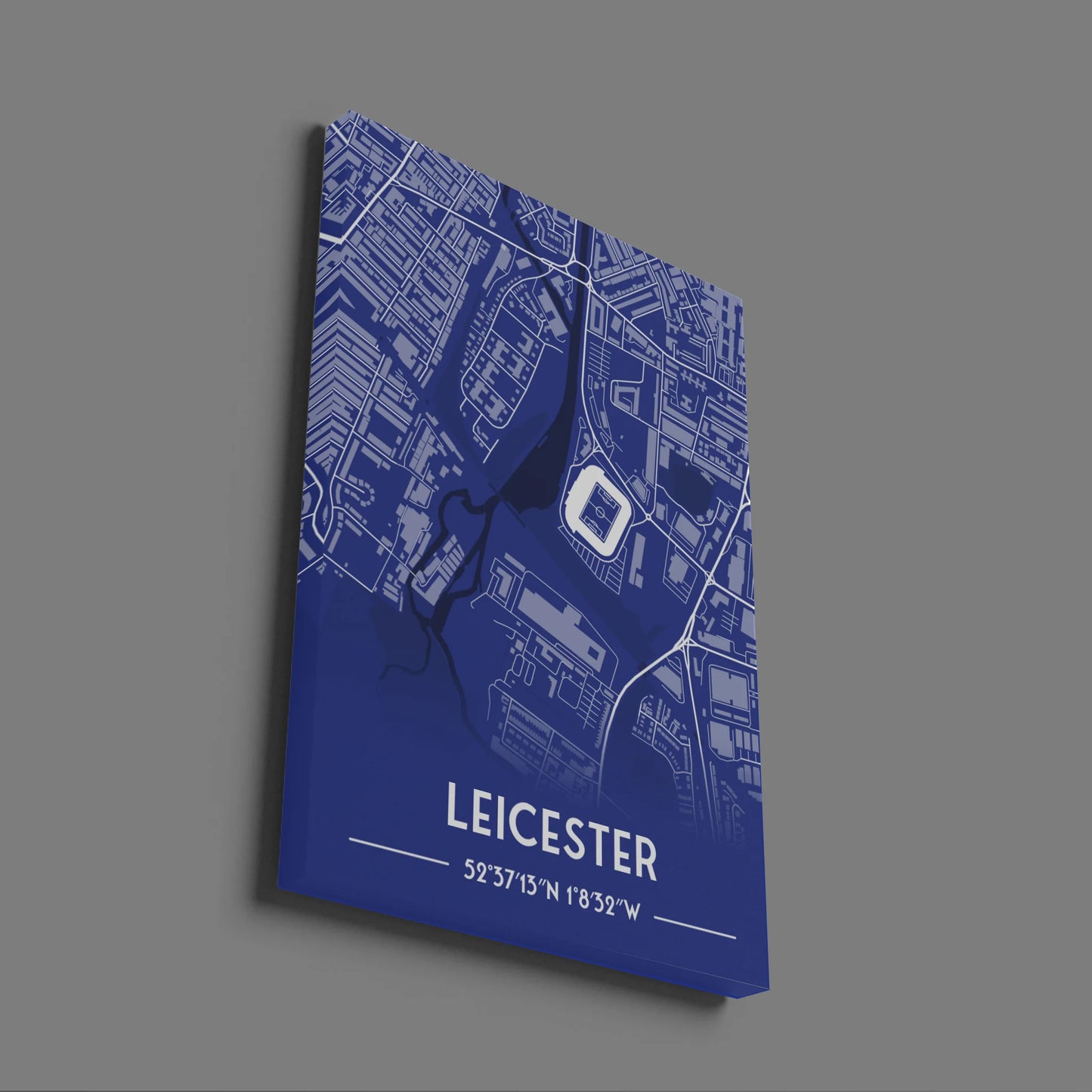 Leicester - Stadium Map Poster - Fans Favourites