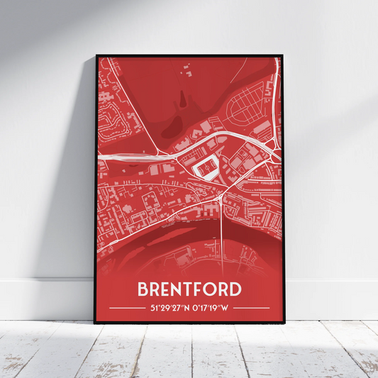 Brentford - Stadium Map Poster - Fans Favourites