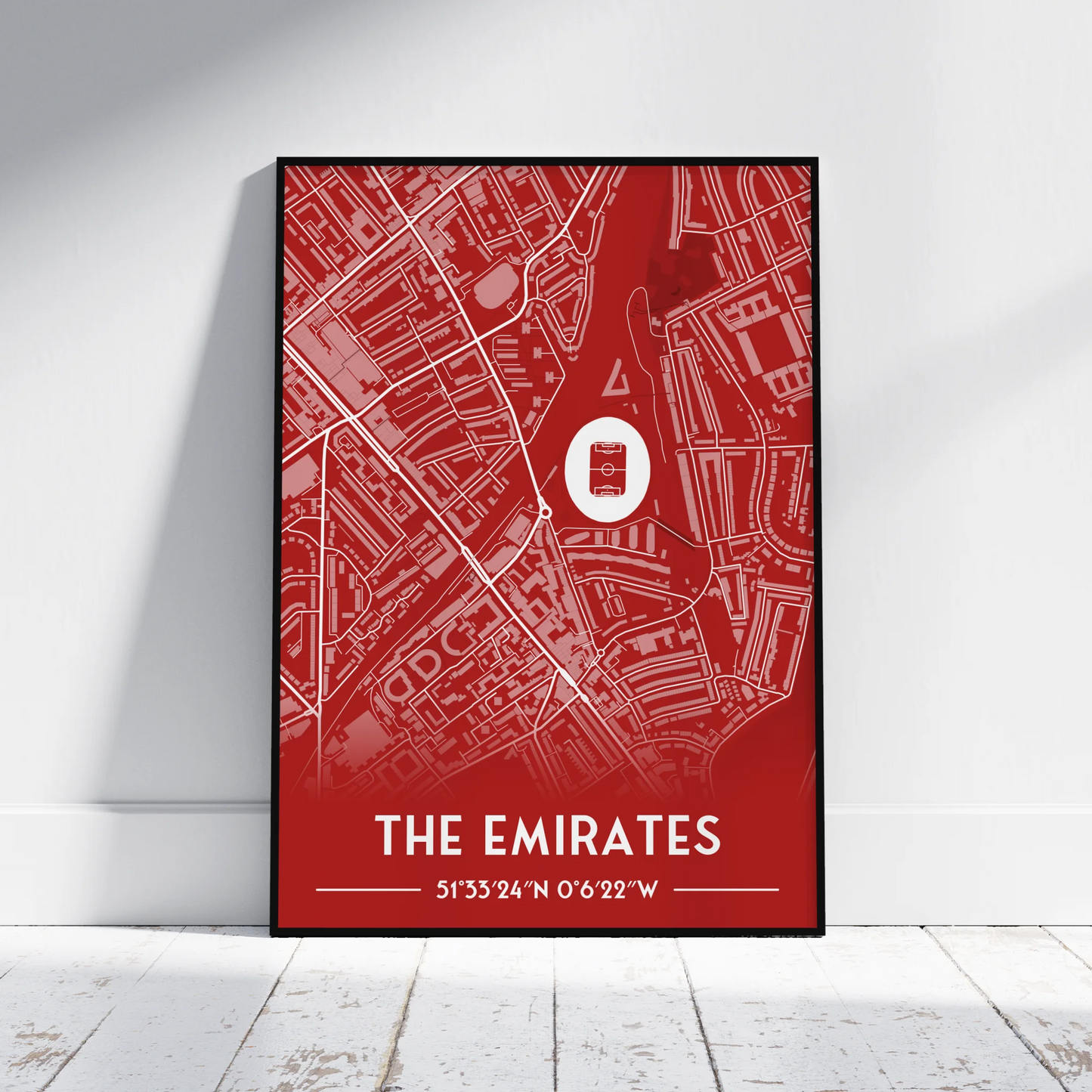 The Emirates Arsenal - Stadium Map Poster - Fans Favourites