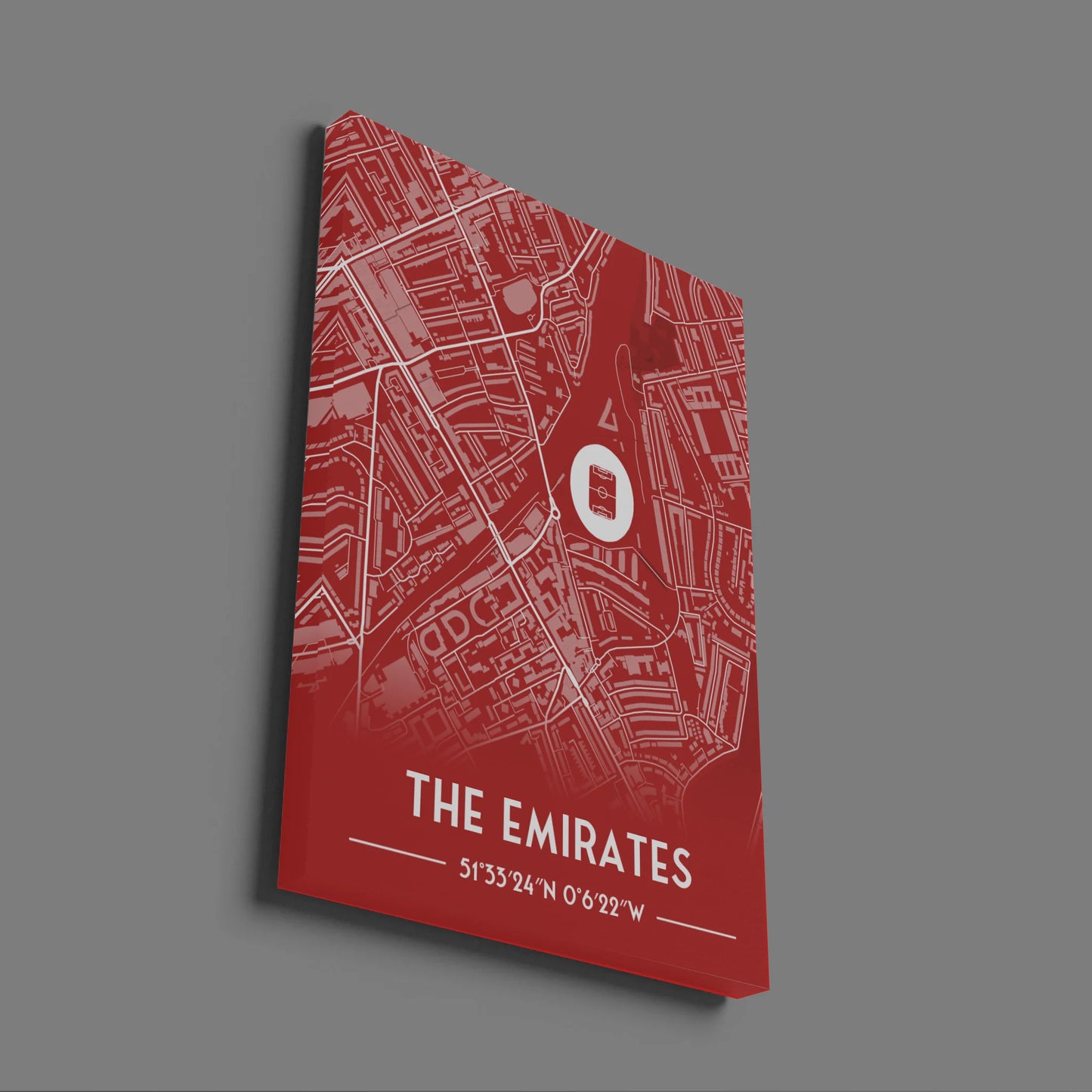 The Emirates Arsenal - Stadium Map Poster - Fans Favourites