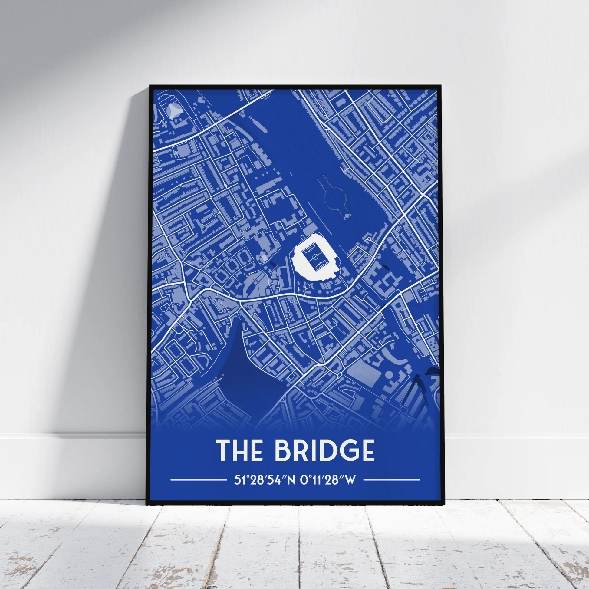 Stamford Bridge Chelsea - Stadium Map Poster - Fans Favourites