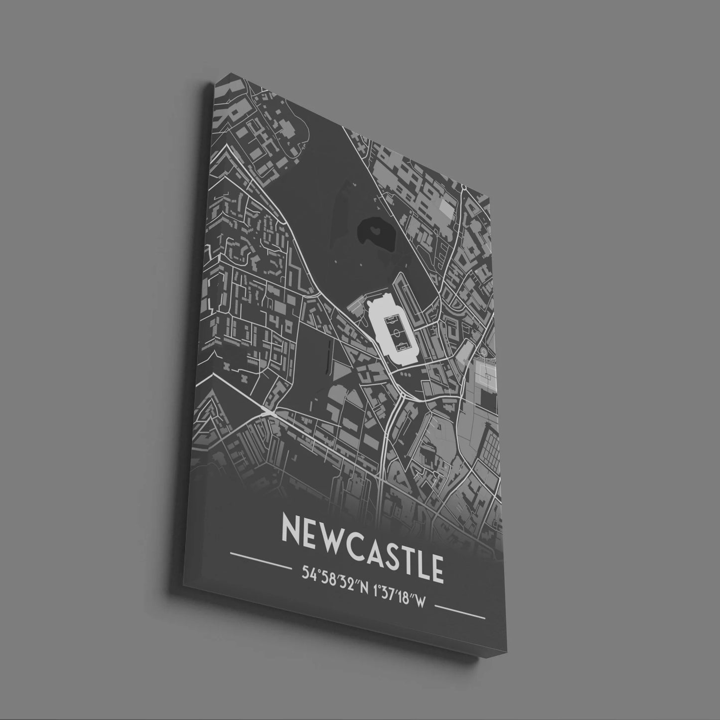 Newcastle - Stadium Map Poster - Fans Favourites